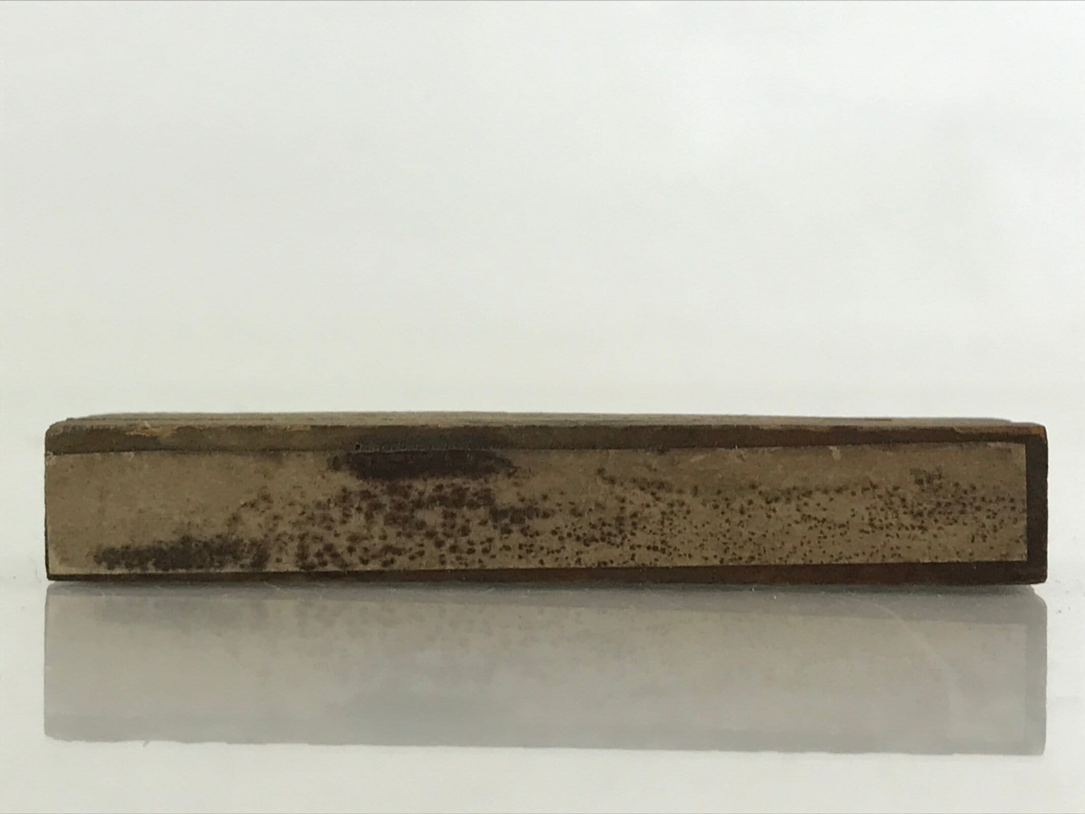 Japanese Wooden Stamp Hanko Inkan Vtg Metal Kanji Company Name HS171