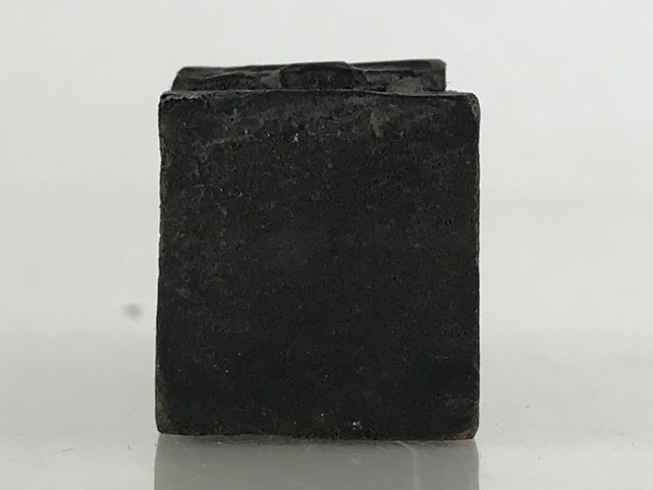 Japanese Wooden Stamp Hanko Inkan Vtg Metal Kanji Design New Year HS168