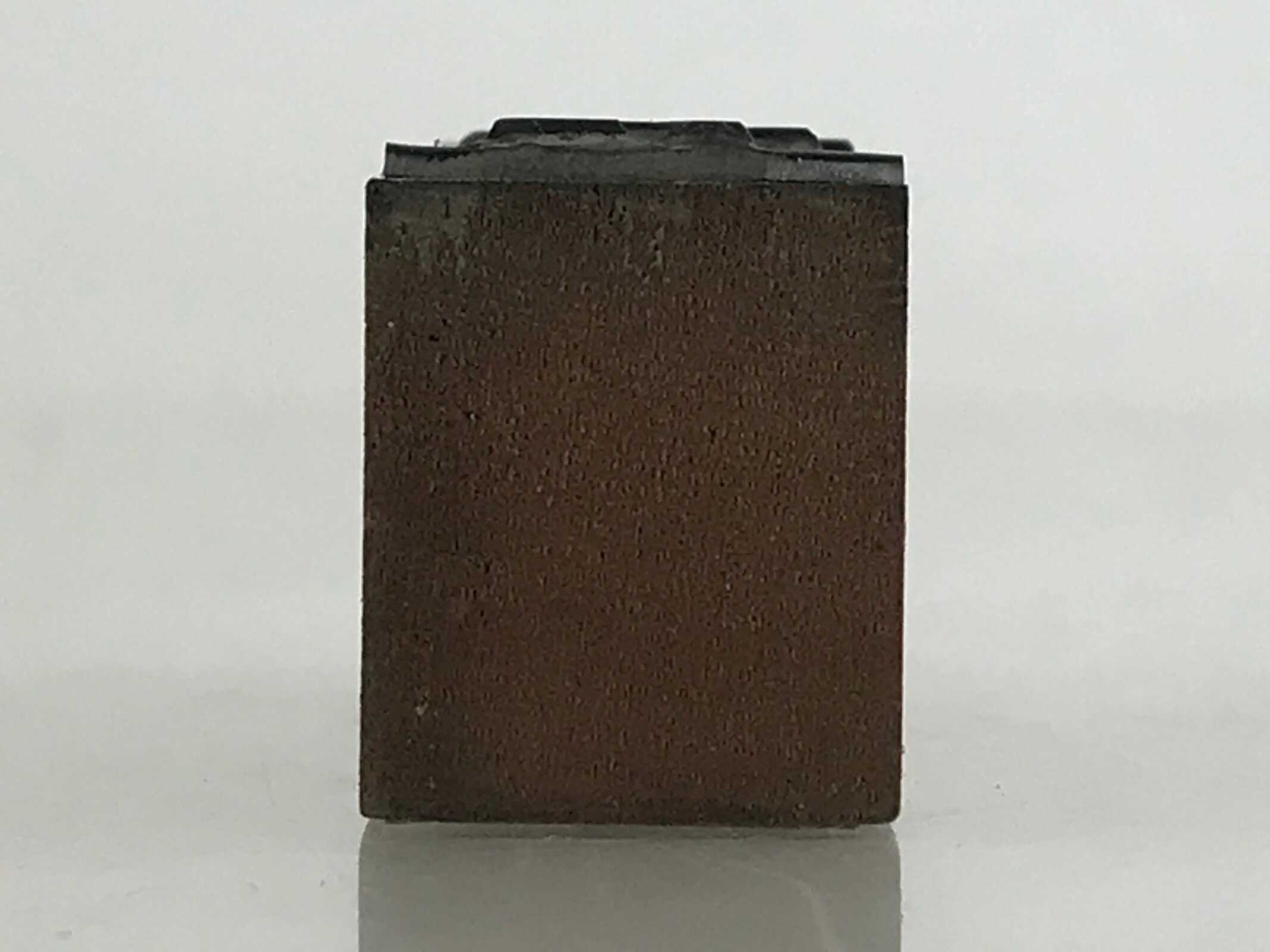 Japanese Wooden Stamp Hanko Inkan Vtg Metal Kanji Design Otefuki HS169