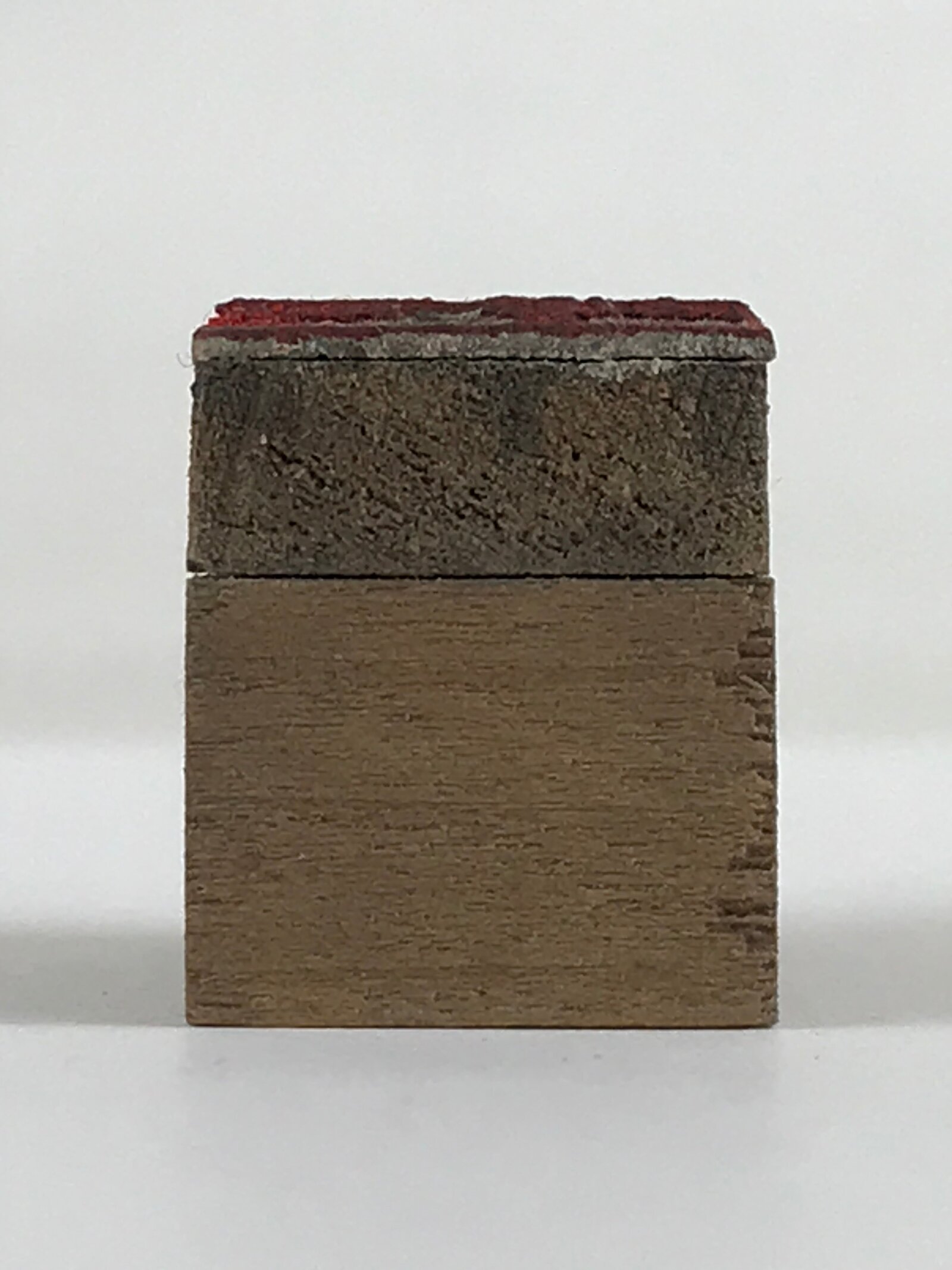 Japanese Wooden Stamp Hanko Inkan Vtg Metal Seal Textile Products Mark HS103