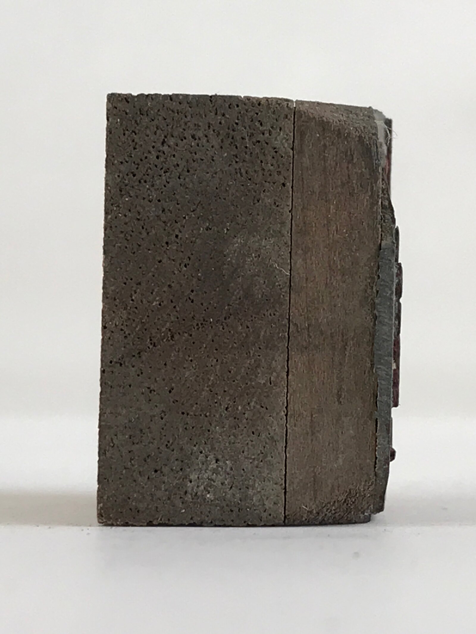 Japanese Wooden Stamp Hanko Inkan Vtg Metal Seal Textile Products Mark Lines HS1