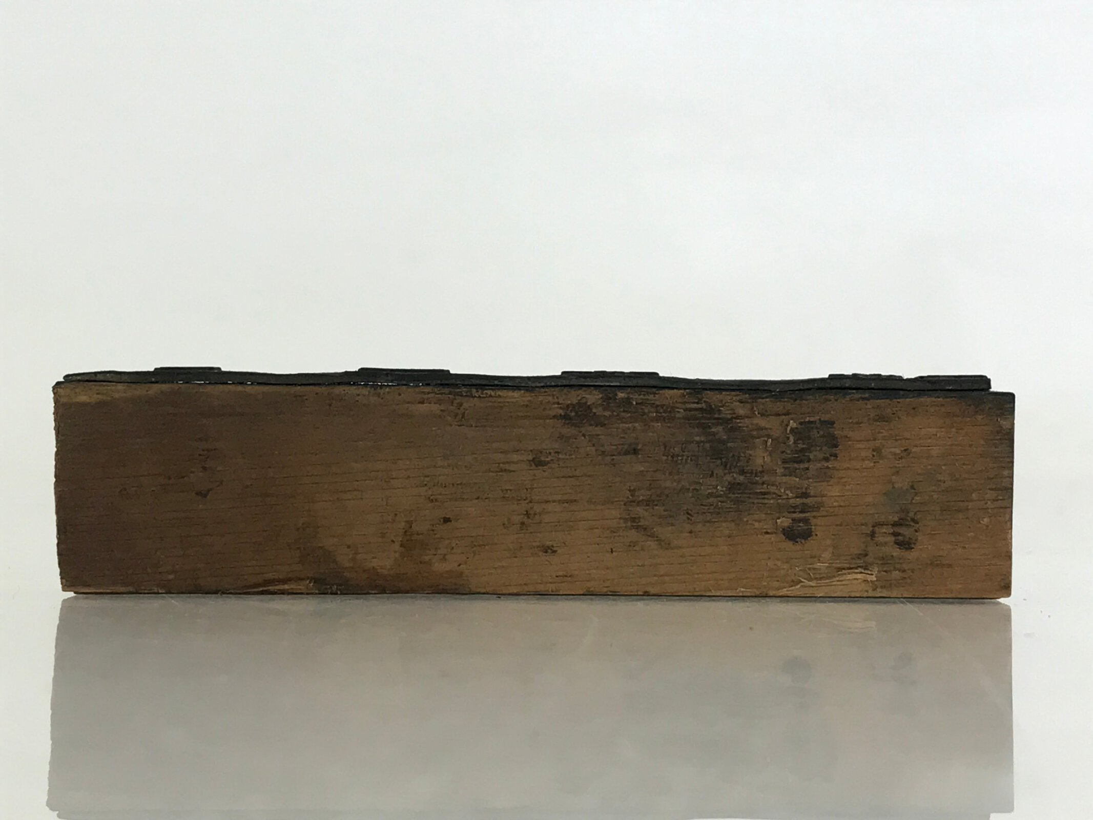 Japanese Wooden Stamp Hanko Inkan Vtg Metal Showa Year Month Date HS176