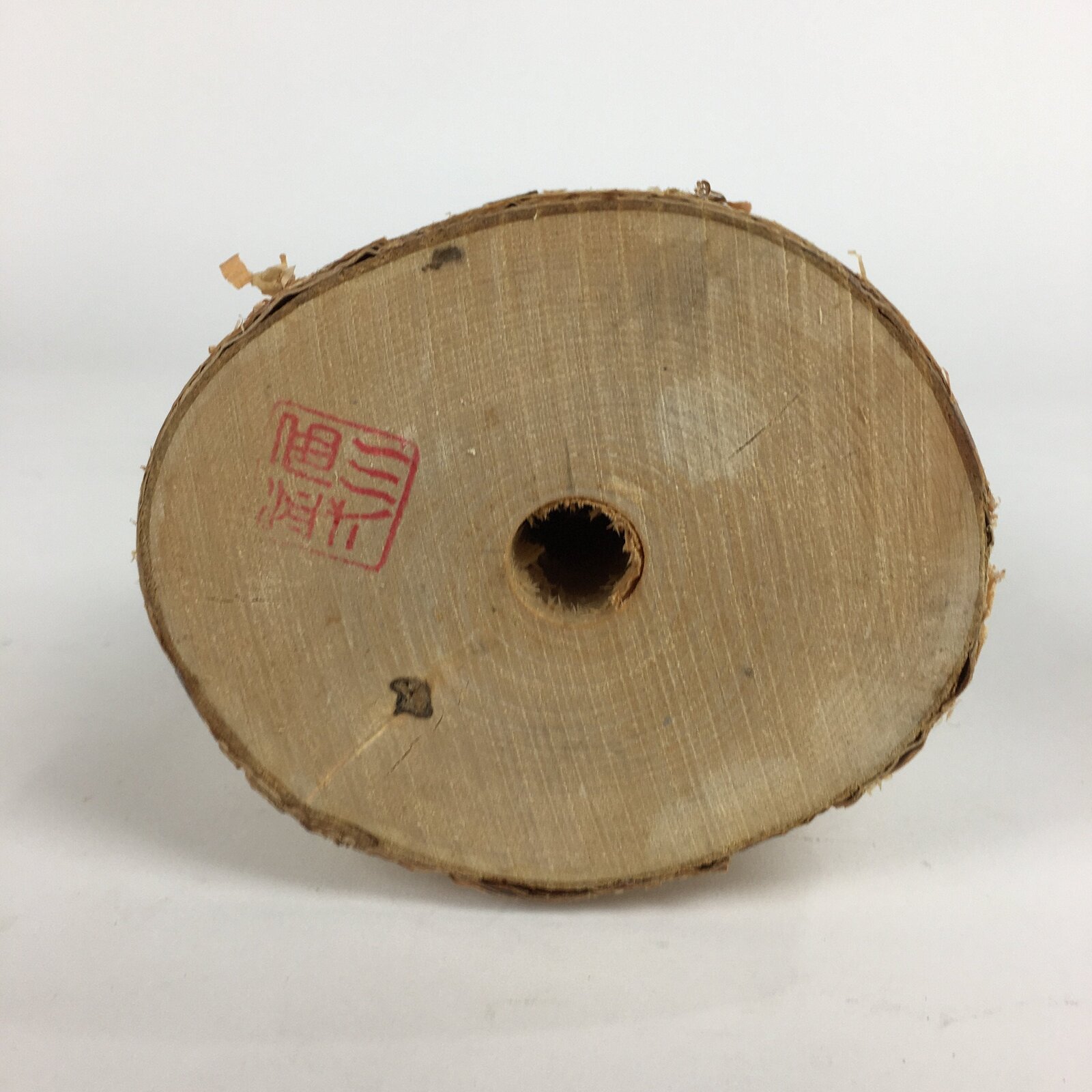 Japanese Wooden Statue Vtg Bird Wood Carving Decoration Rock Ptarmigan BD636