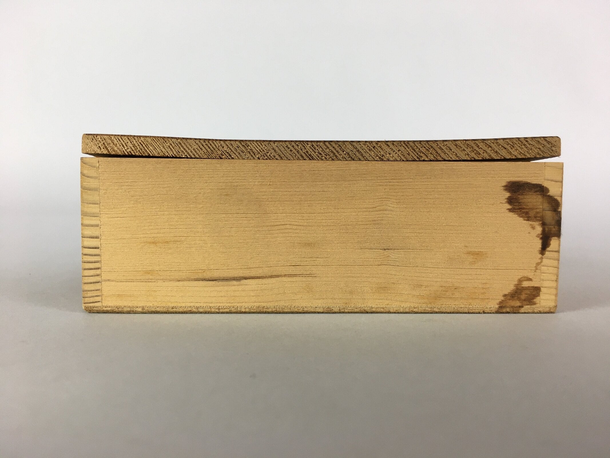 Japanese Wooden Storage 2 Rooms Box Vtg Hako Inside 26x12.7x4cm WB777