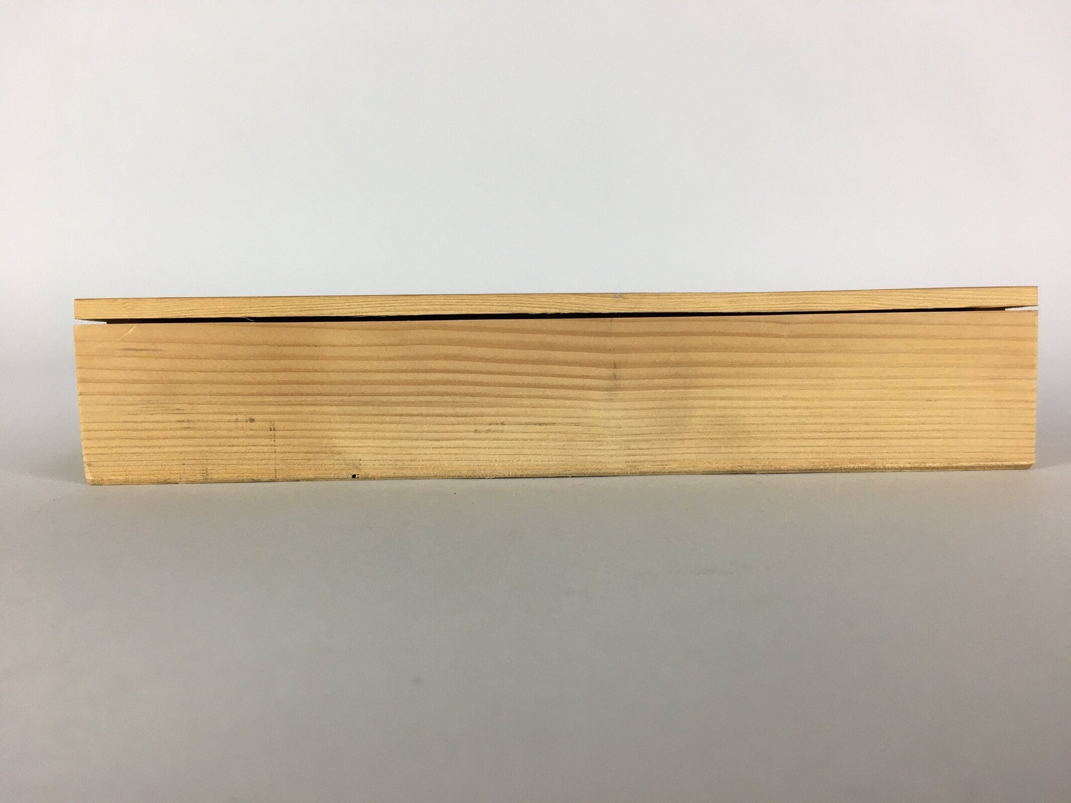 Japanese Wooden Storage 2 Rooms Box Vtg Hako Inside 26x12.7x4cm WB777