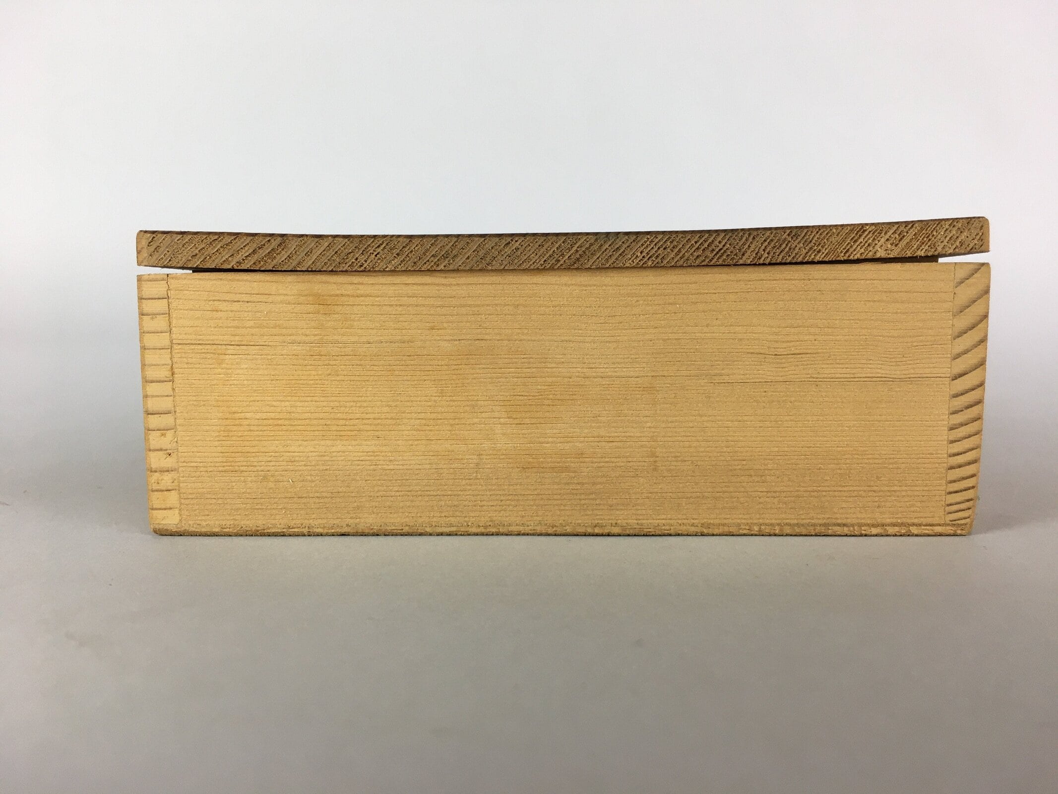 Japanese Wooden Storage 2 Rooms Box Vtg Hako Inside 26x12.7x4cm WB777