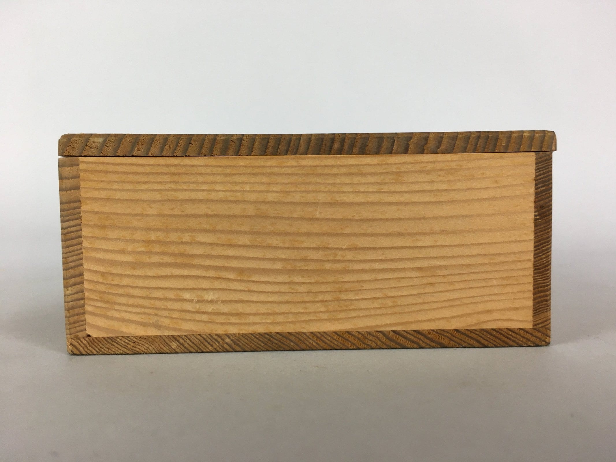 Japanese Wooden Storage 2 Rooms Box Vtg Hako Inside 26x12.7x5 cm WB778