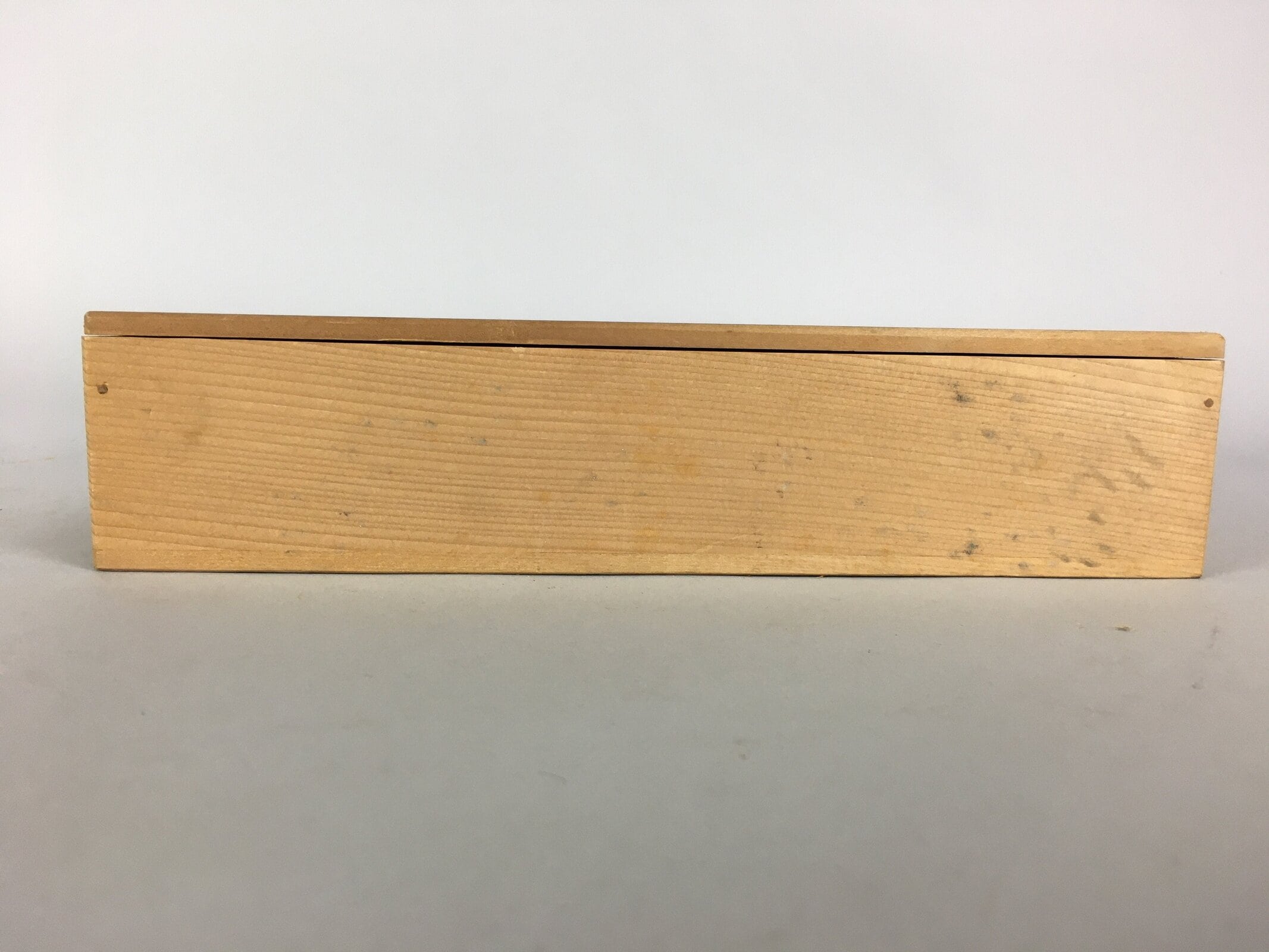 Japanese Wooden Storage 2 Rooms Box Vtg Hako Inside 26x12.7x5 cm WB778