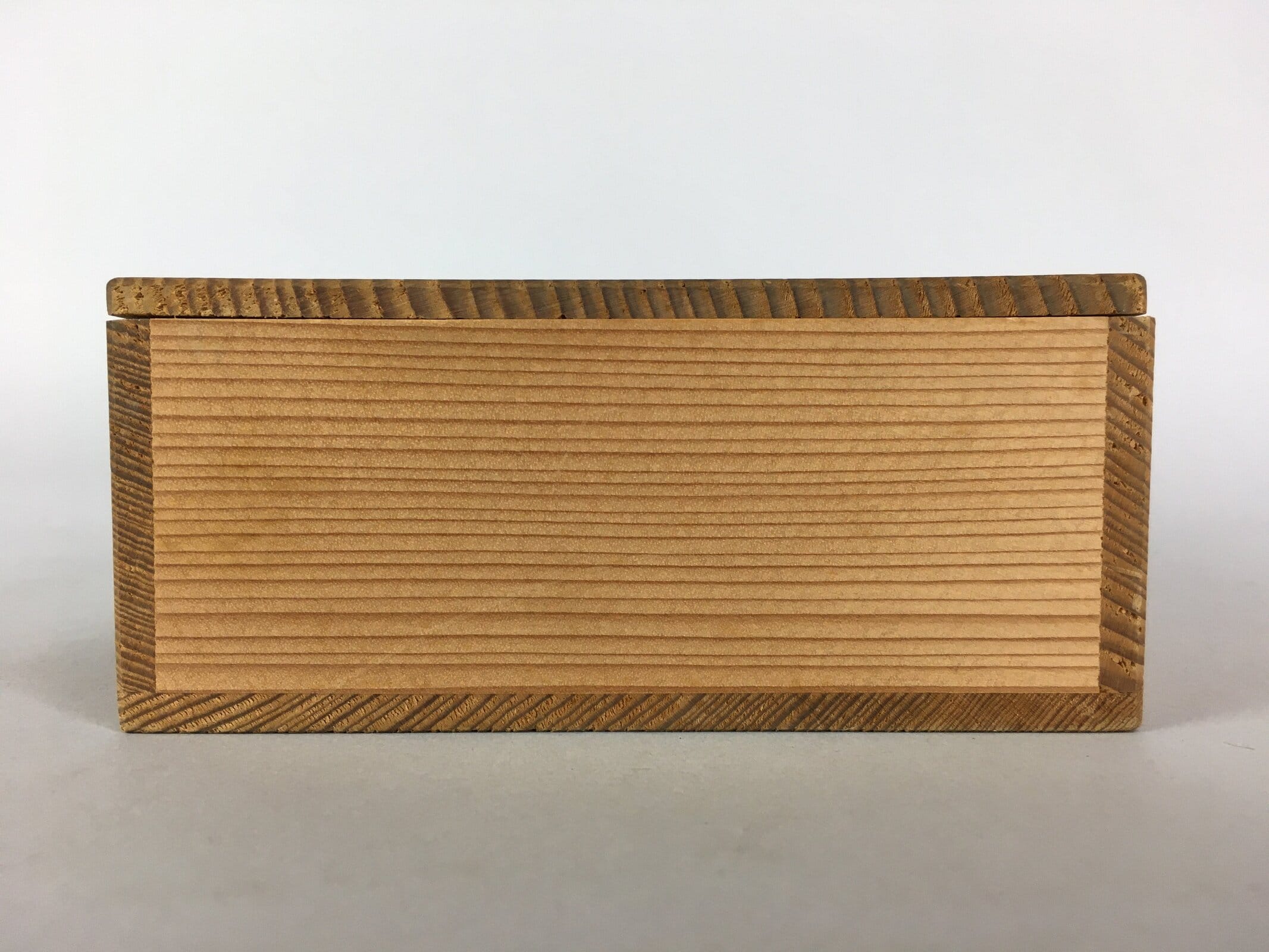 Japanese Wooden Storage 2 Rooms Box Vtg Hako Inside 26x12.7x5 cm WB778