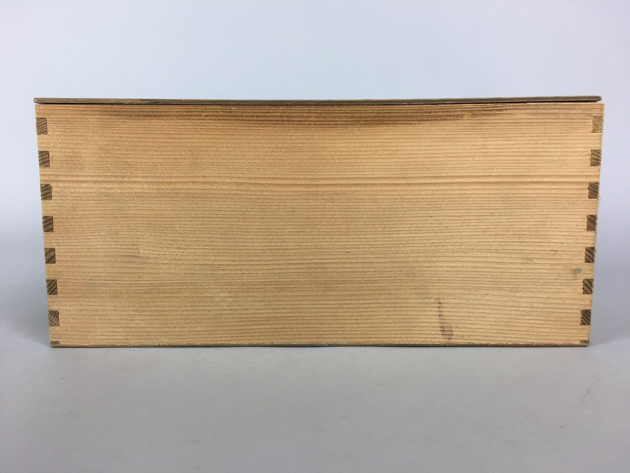 Japanese Wooden Storage Box Pottery Vtg Hako Inside 29.9x13.3x13.3cm WB779