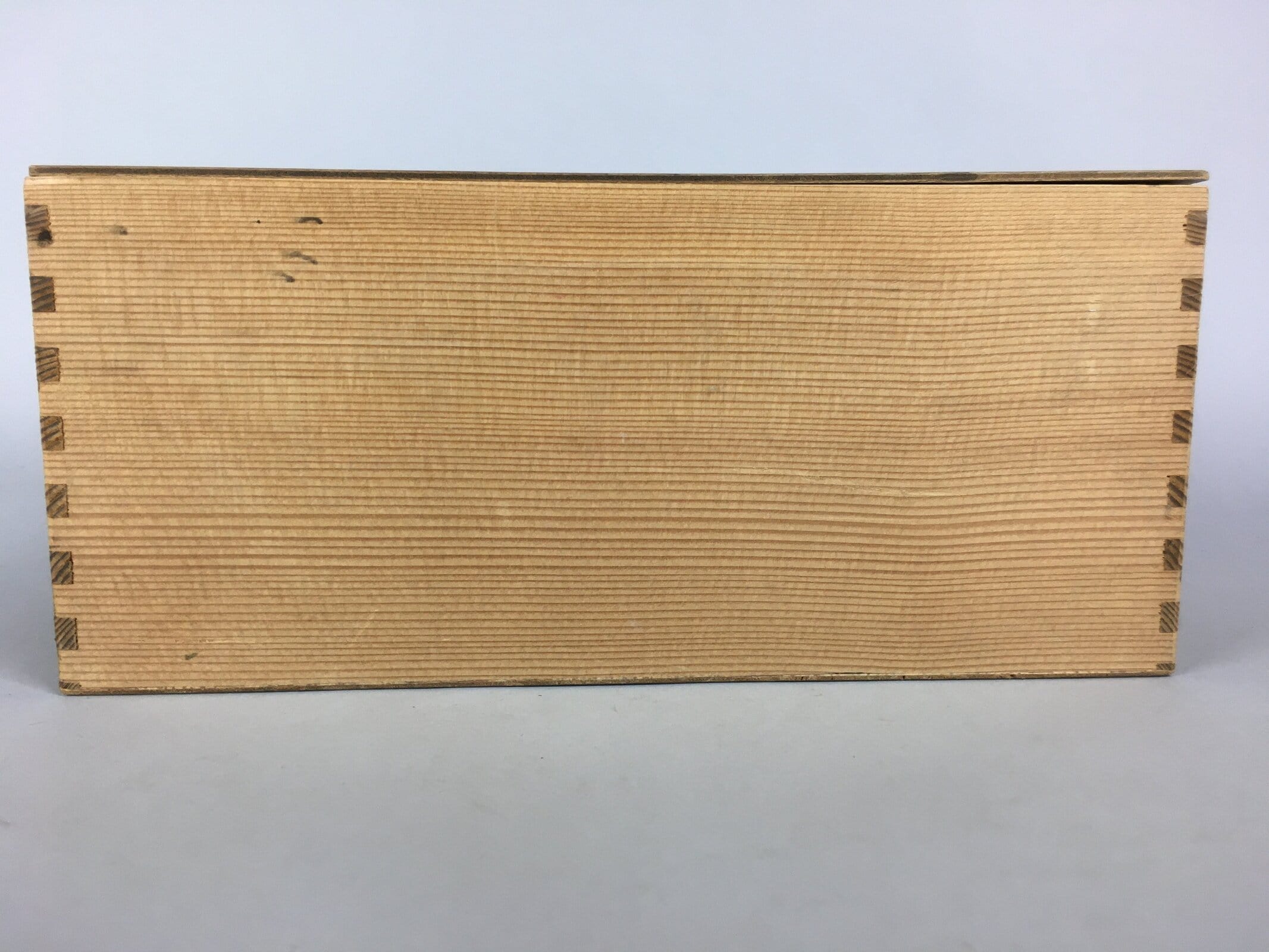 Japanese Wooden Storage Box Pottery Vtg Hako Inside 29.9x13.3x13.3cm WB779