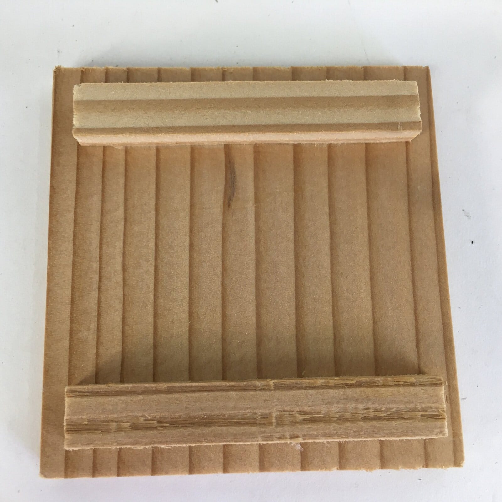 Japanese Wooden Storage Box Pottery Vtg Small Hako Inside 7.1x 6.8x5.2cm WB804