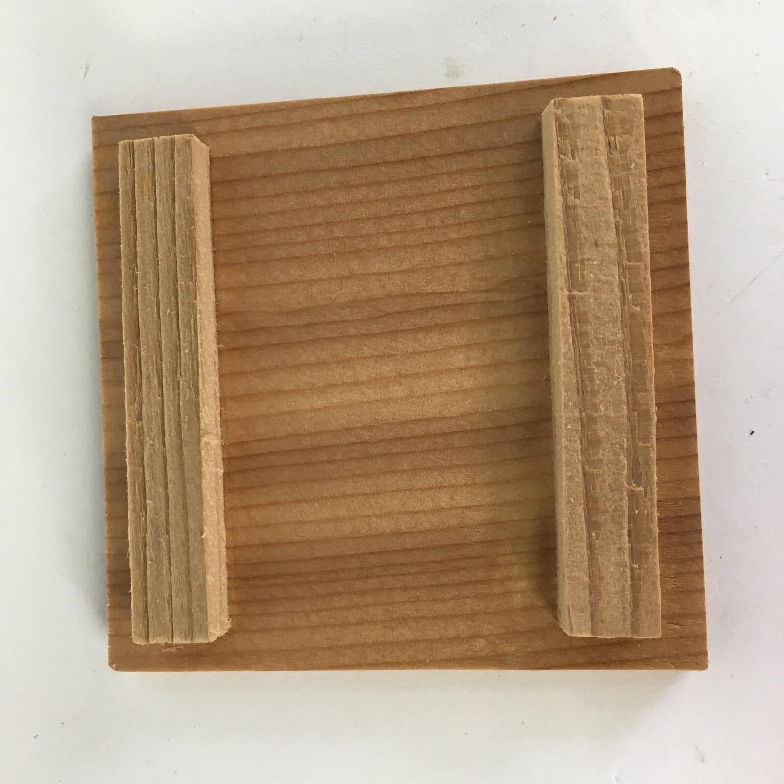 Japanese Wooden Storage Box Pottery Vtg Small Hako Inside 7x 6.9x5.4cm WB811