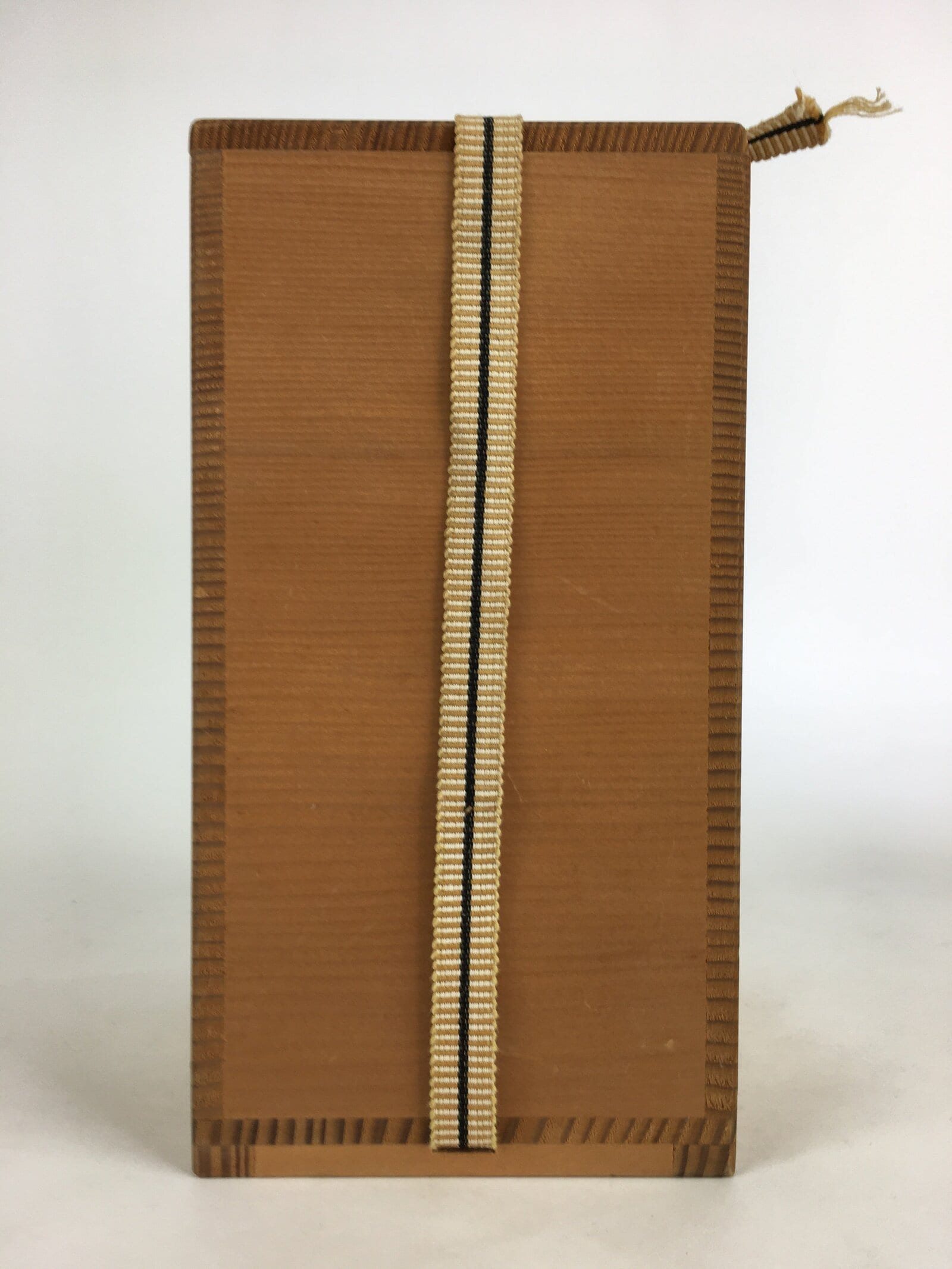 Japanese Wooden Storage Box Vtg Pottery Hako Inside 13.8x10.5x21.0cm WB942