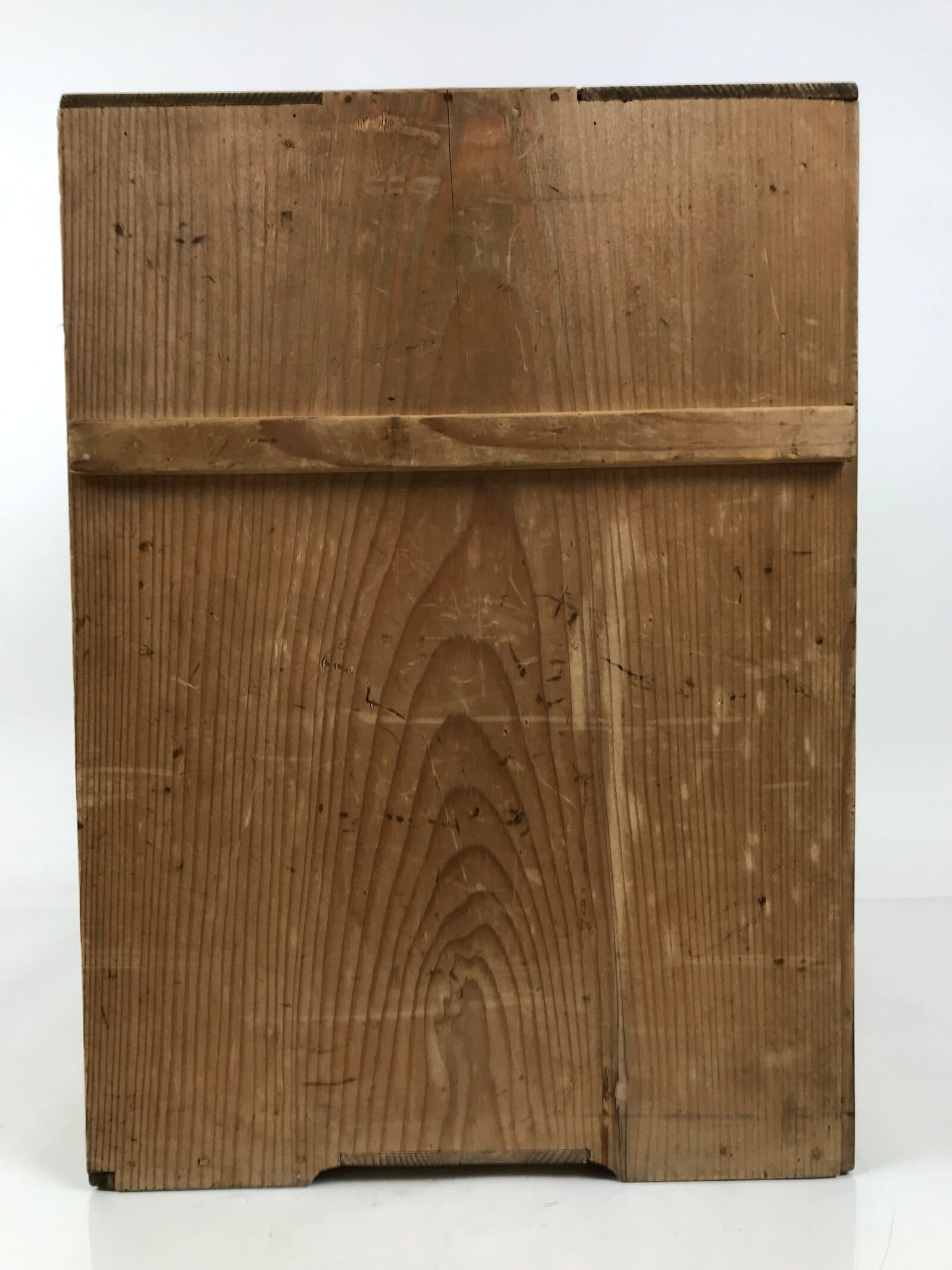 Japanese Wooden Storage Box Vtg Pottery Hako Inside 33.5x33.5x46.5cm X211