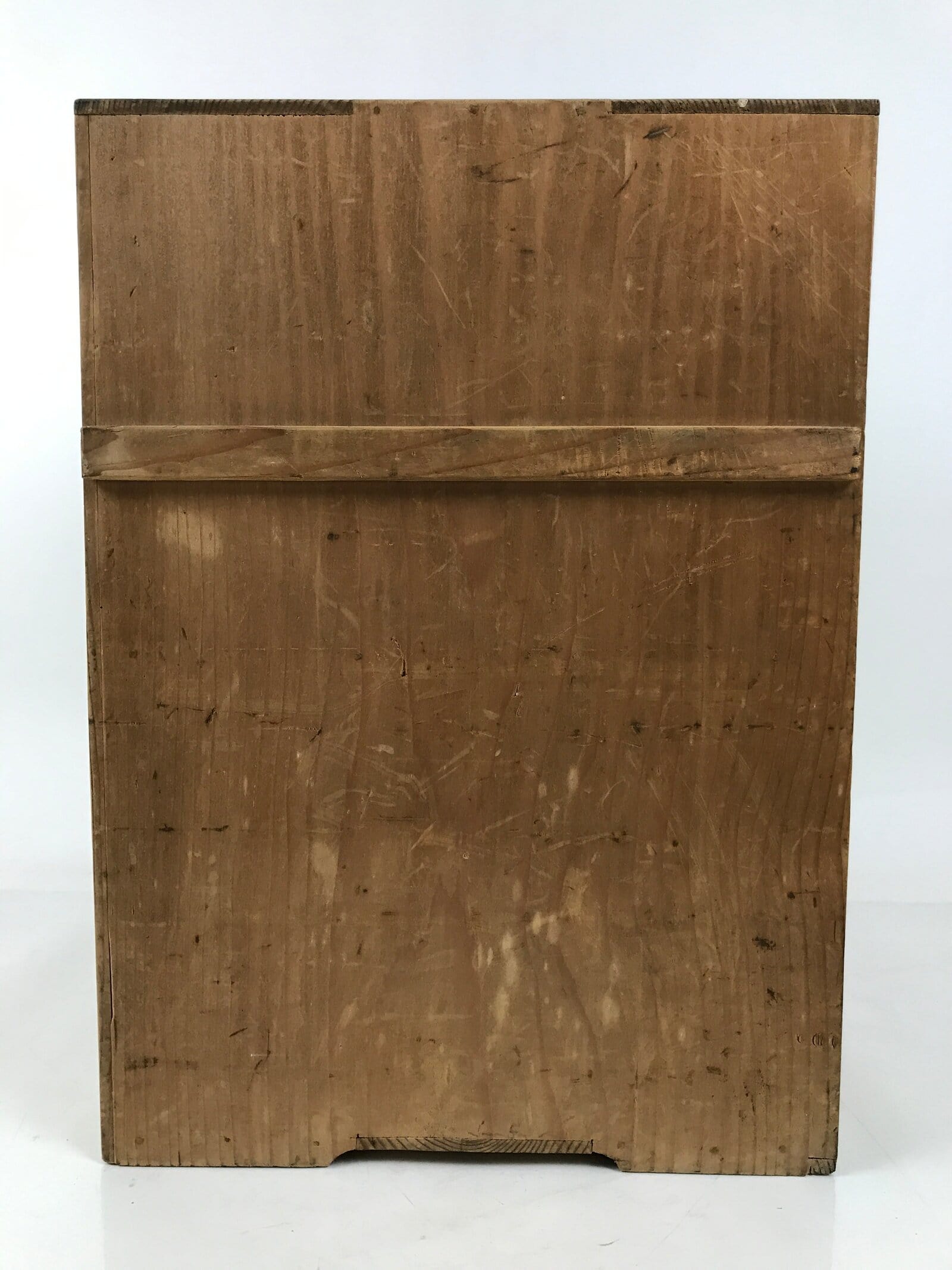 Japanese Wooden Storage Box Vtg Pottery Hako Inside 33.5x33.5x46.5cm X211