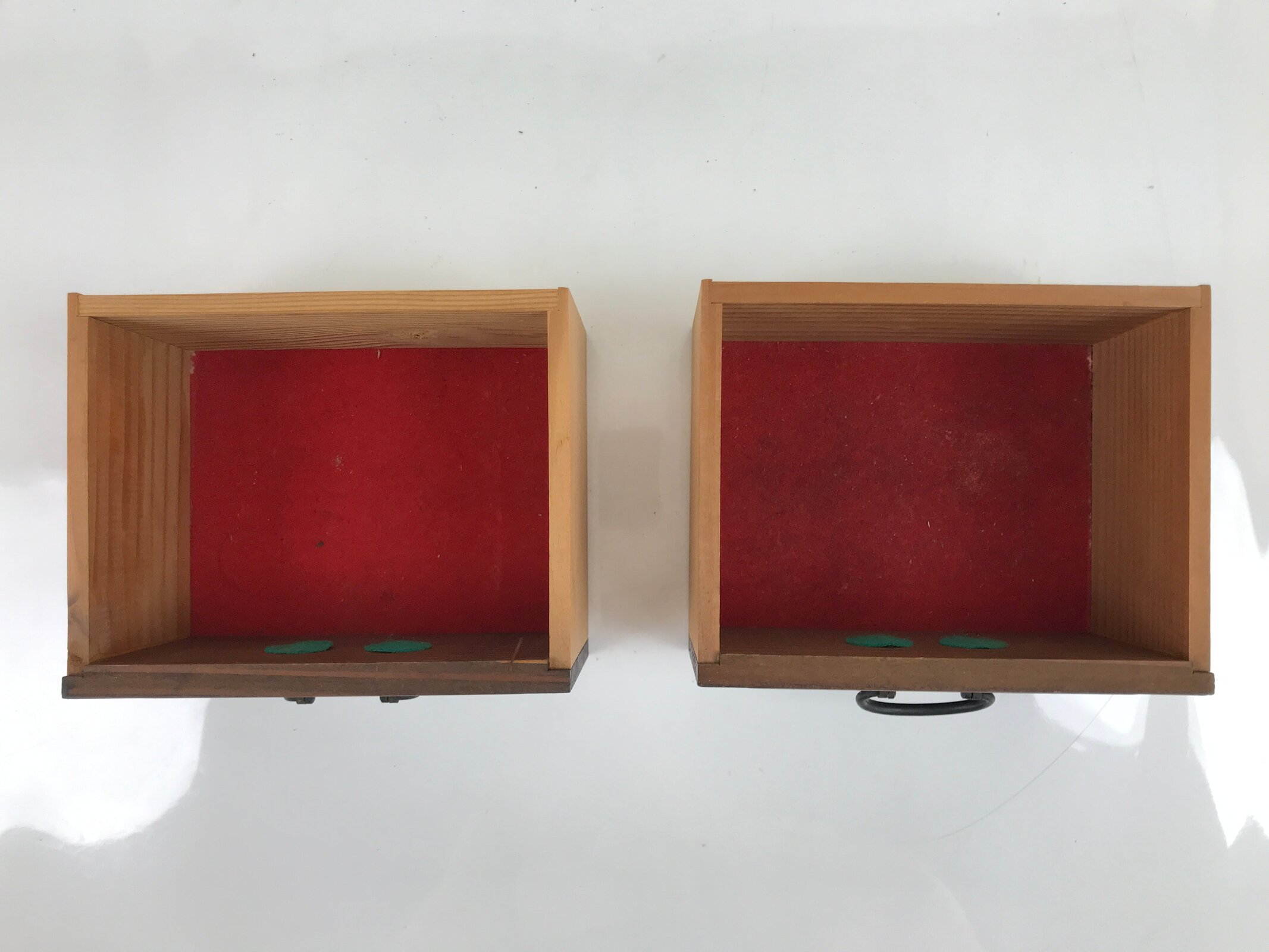 Japanese Wooden Tansu Storage Chest Bookshelf Vtg Trinket Box 2 Drawers T371