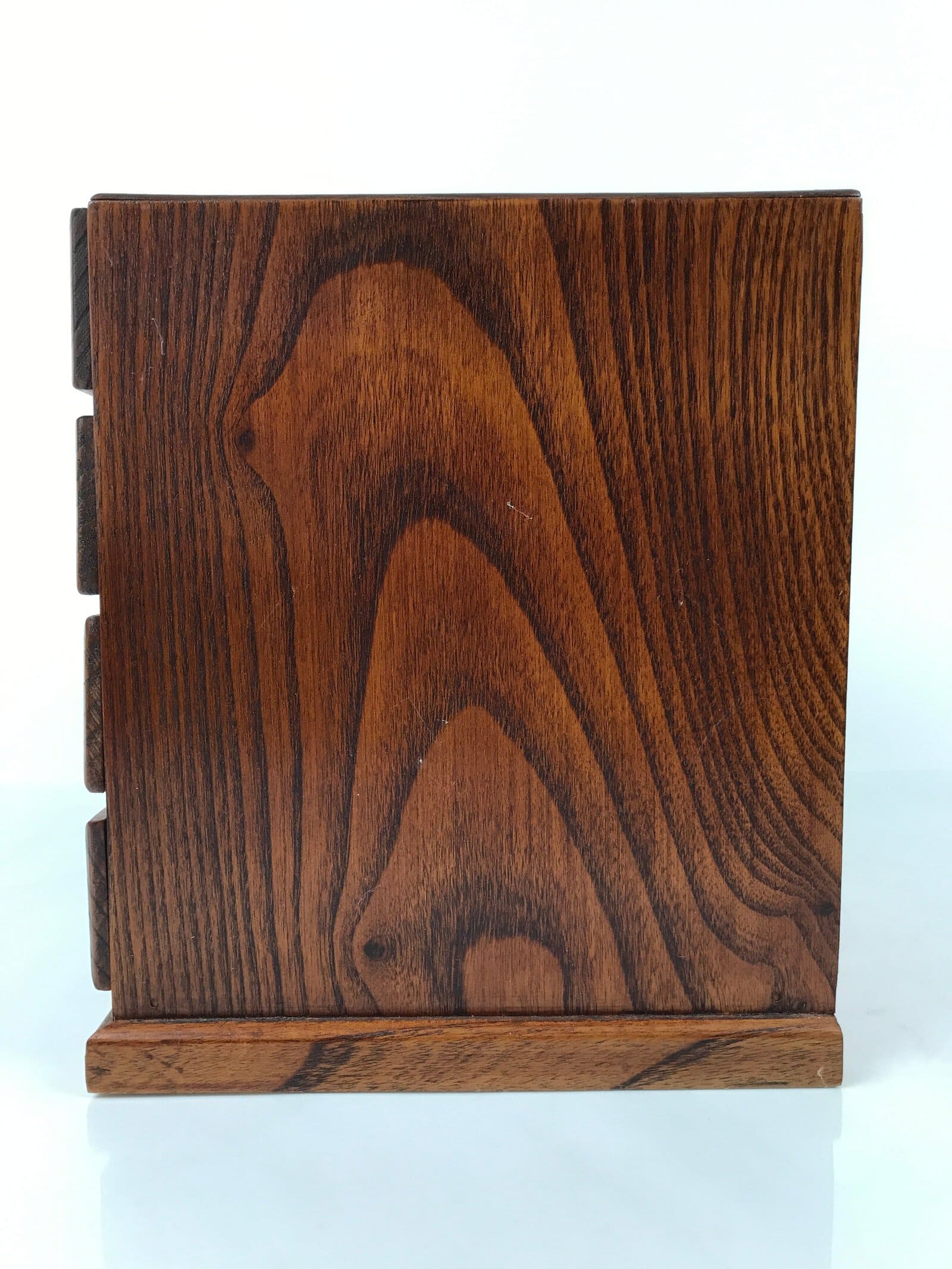 Japanese Wooden Tansu Storage Chest Haribako Vtg Sewing Box 4 Drawers Brown T410