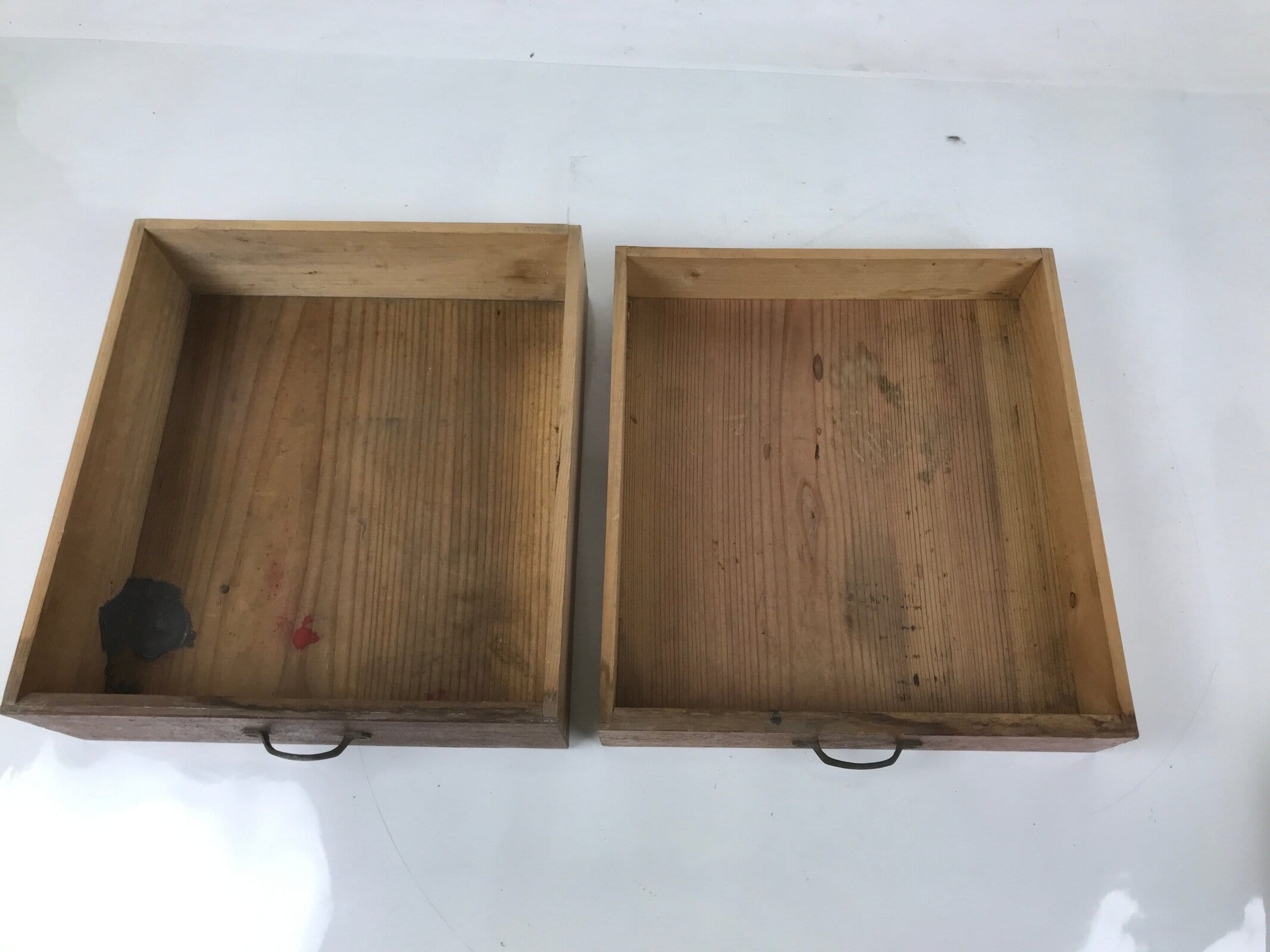 Japanese Wooden Tool Chest Kougubako Vtg Storage Toolbox 7 Drawers Brown T402