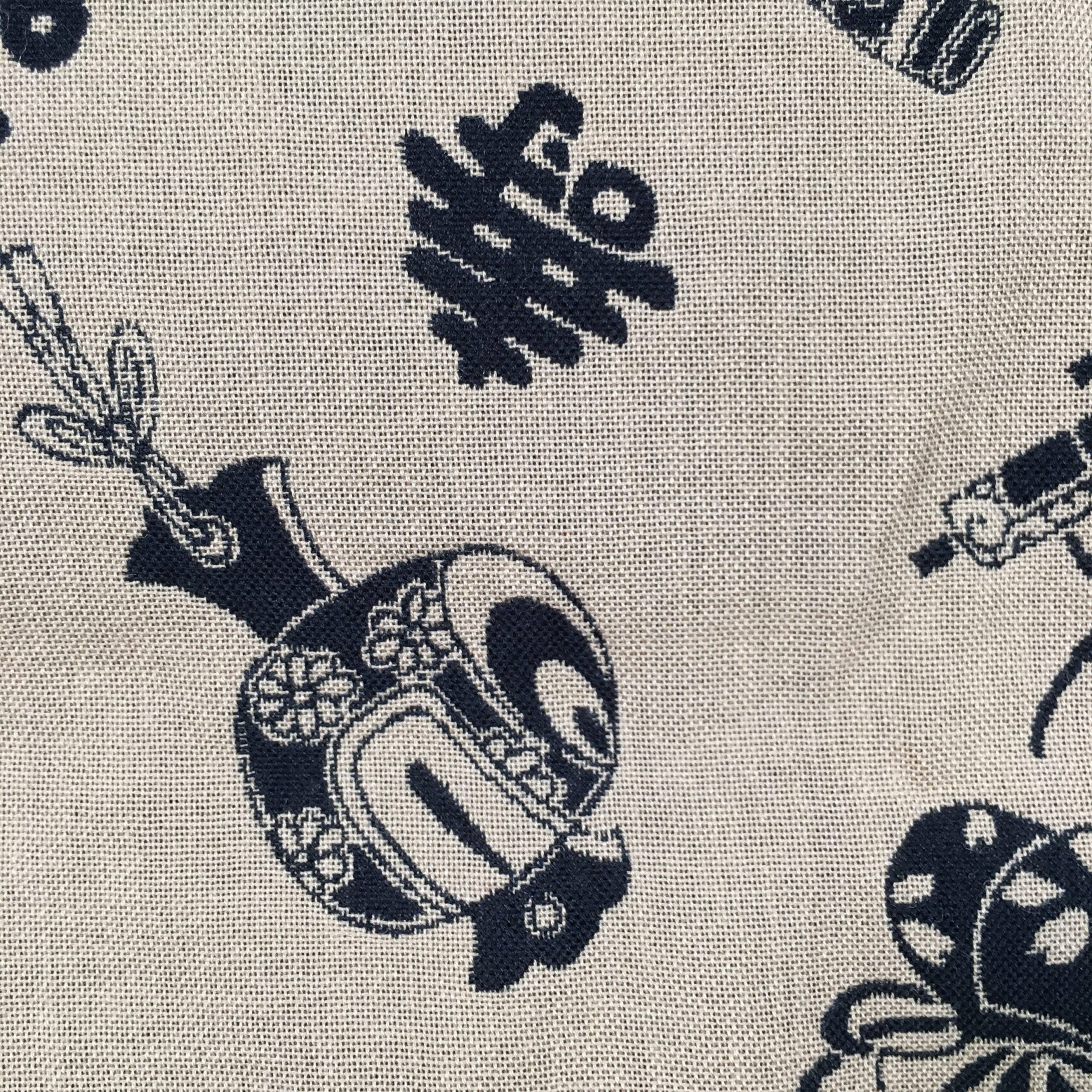 Japanese Wrap Cloth Furoshiki Fabric Cotton Red Orange Reversible FU166