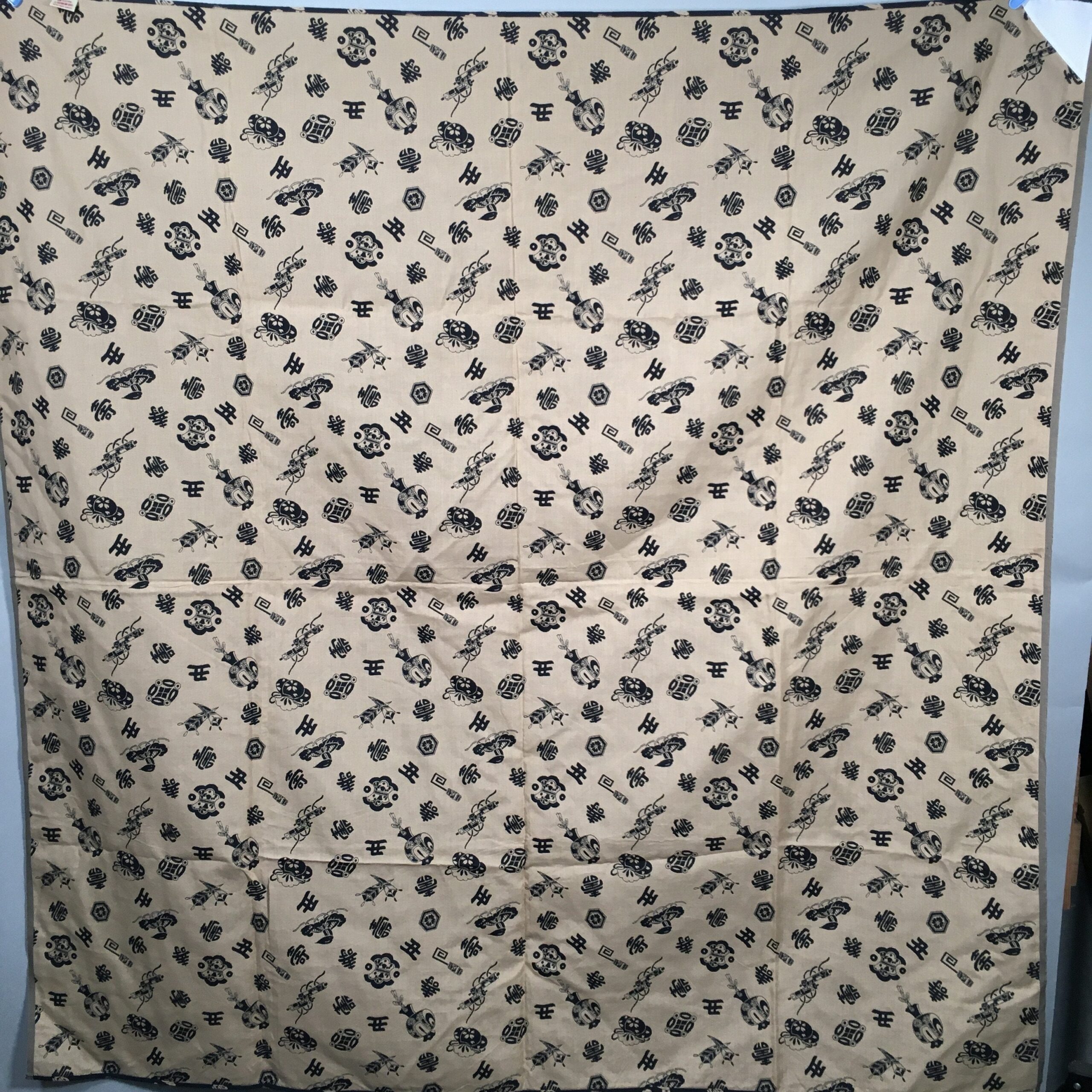 Japanese Wrap Cloth Furoshiki Fabric Cotton Red Orange Reversible FU166