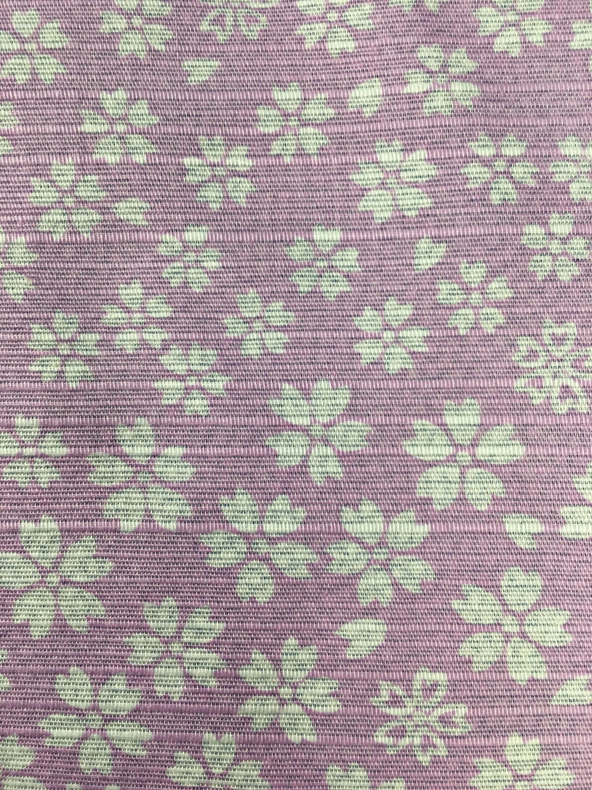 Japanese Wrap Cloth Furoshiki Fabric Cotton Reversible Blue Purple flower FU182