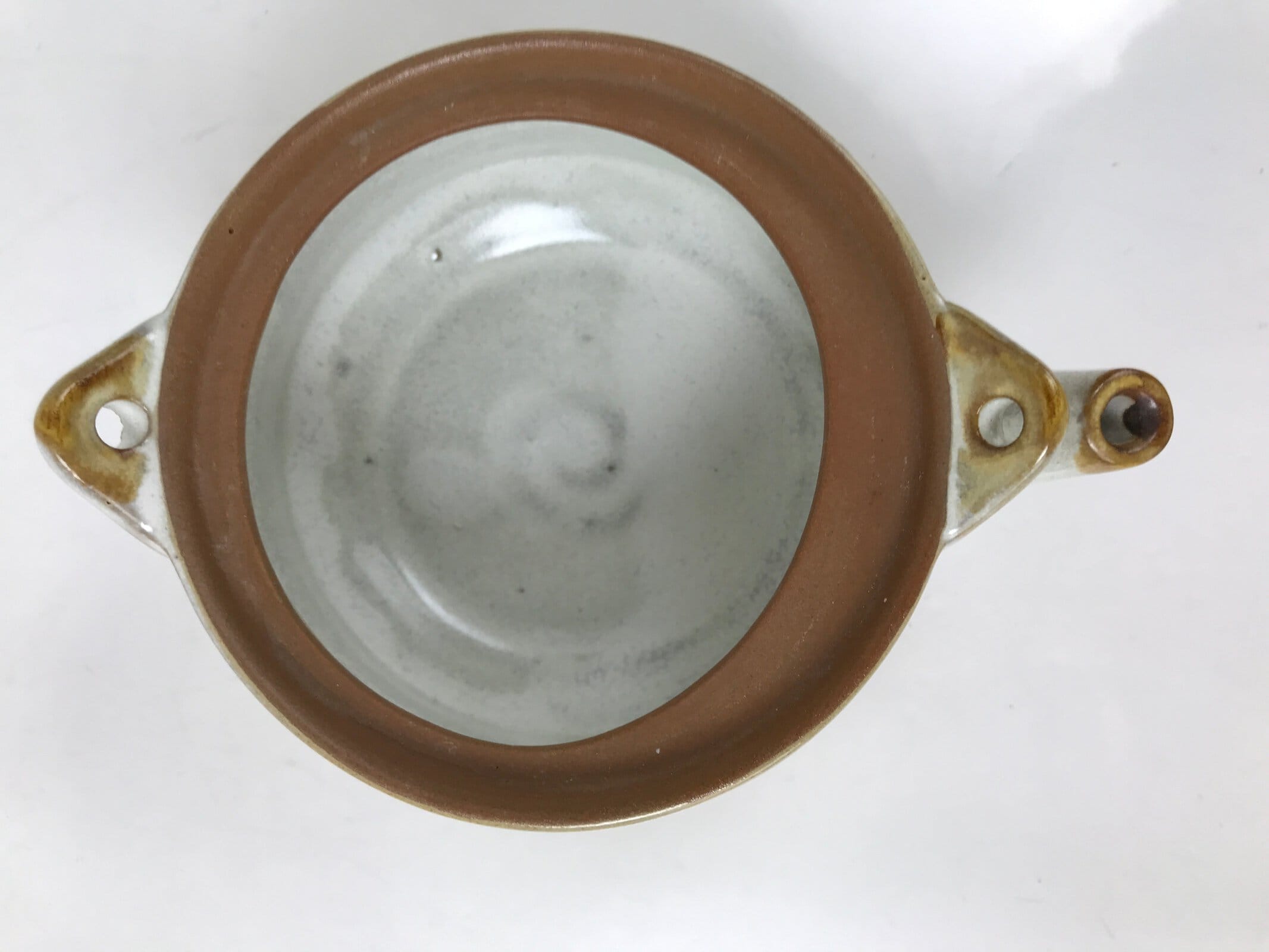 Japanese Yokkaichi Banko Ware Ceramic Lidded Teapot Vtg Donabe Beige Brown Y280