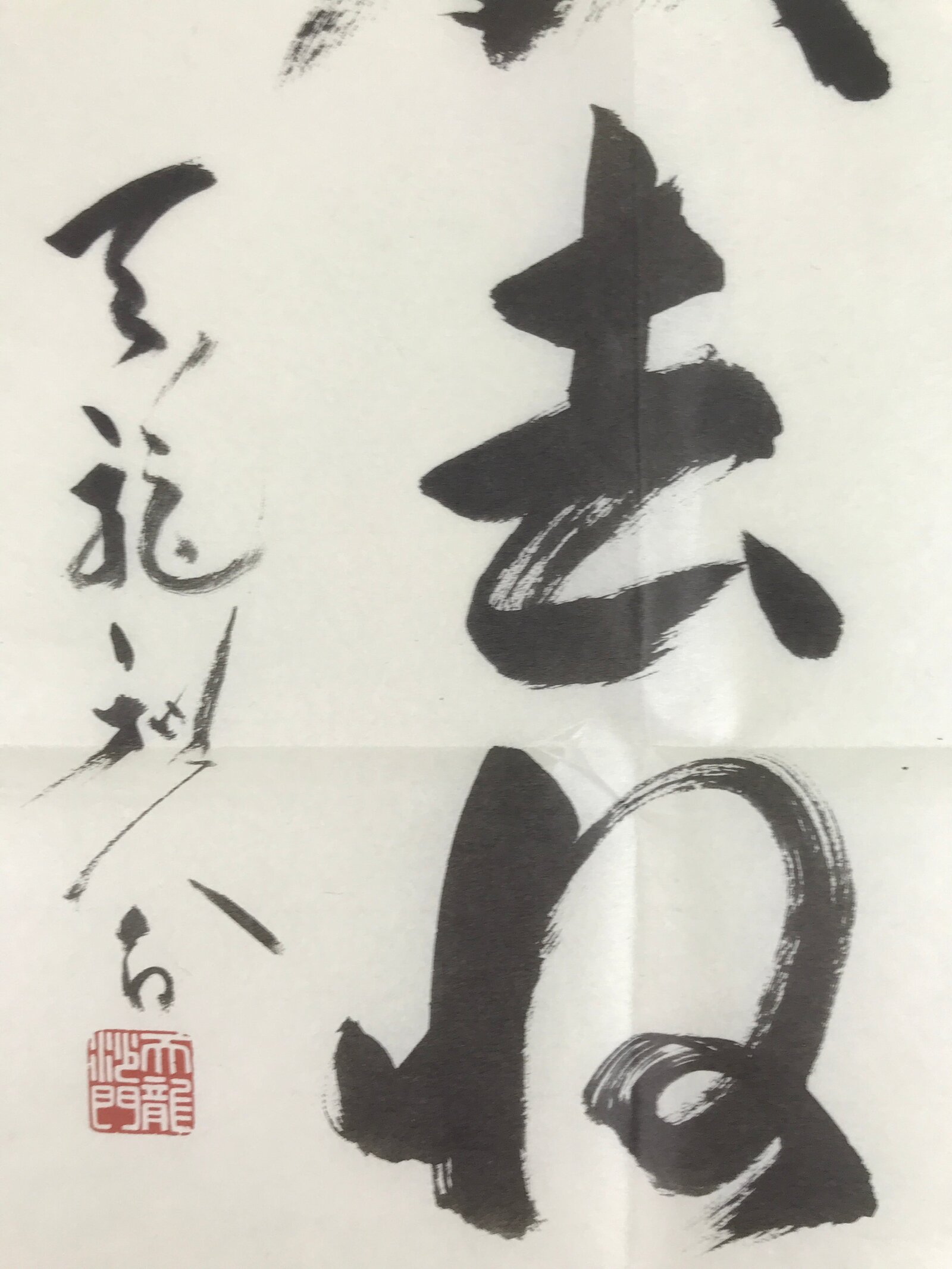 Japanese Zen Calligraphy Hirata Seiko Hokyo Shurai Chagake Kakejiku FL360