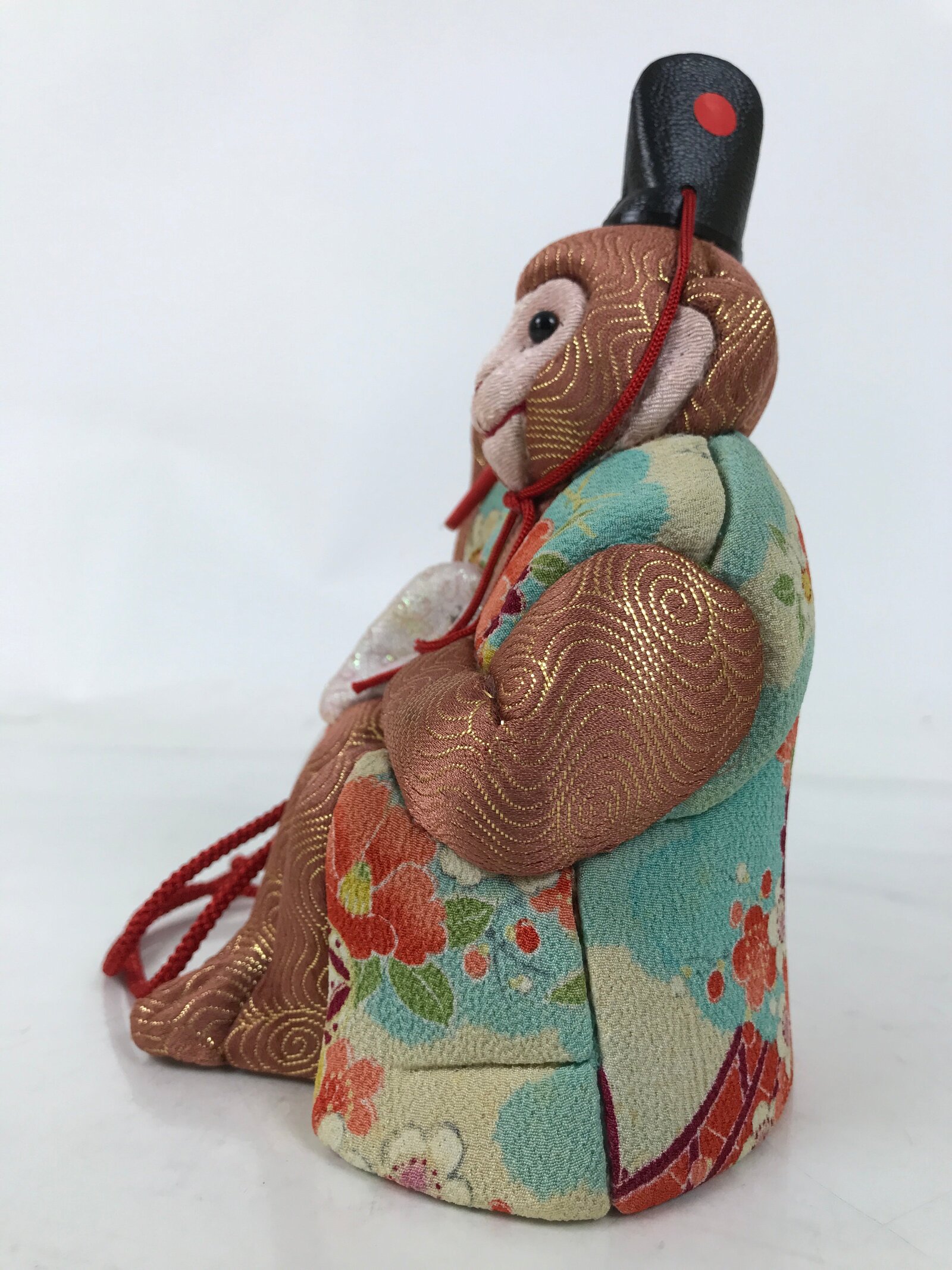 Japanese Zodiac Fabric Monkey Doll Vtg Kimekomi Ningyo Animal Fortune Saru ST27