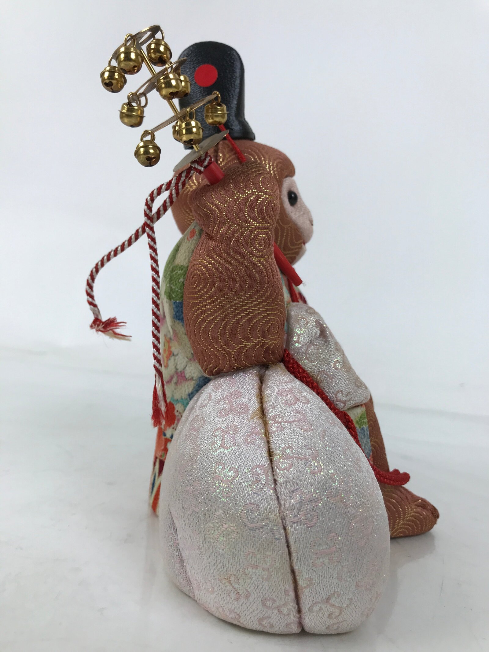 Japanese Zodiac Fabric Monkey Doll Vtg Kimekomi Ningyo Animal Fortune Saru ST27