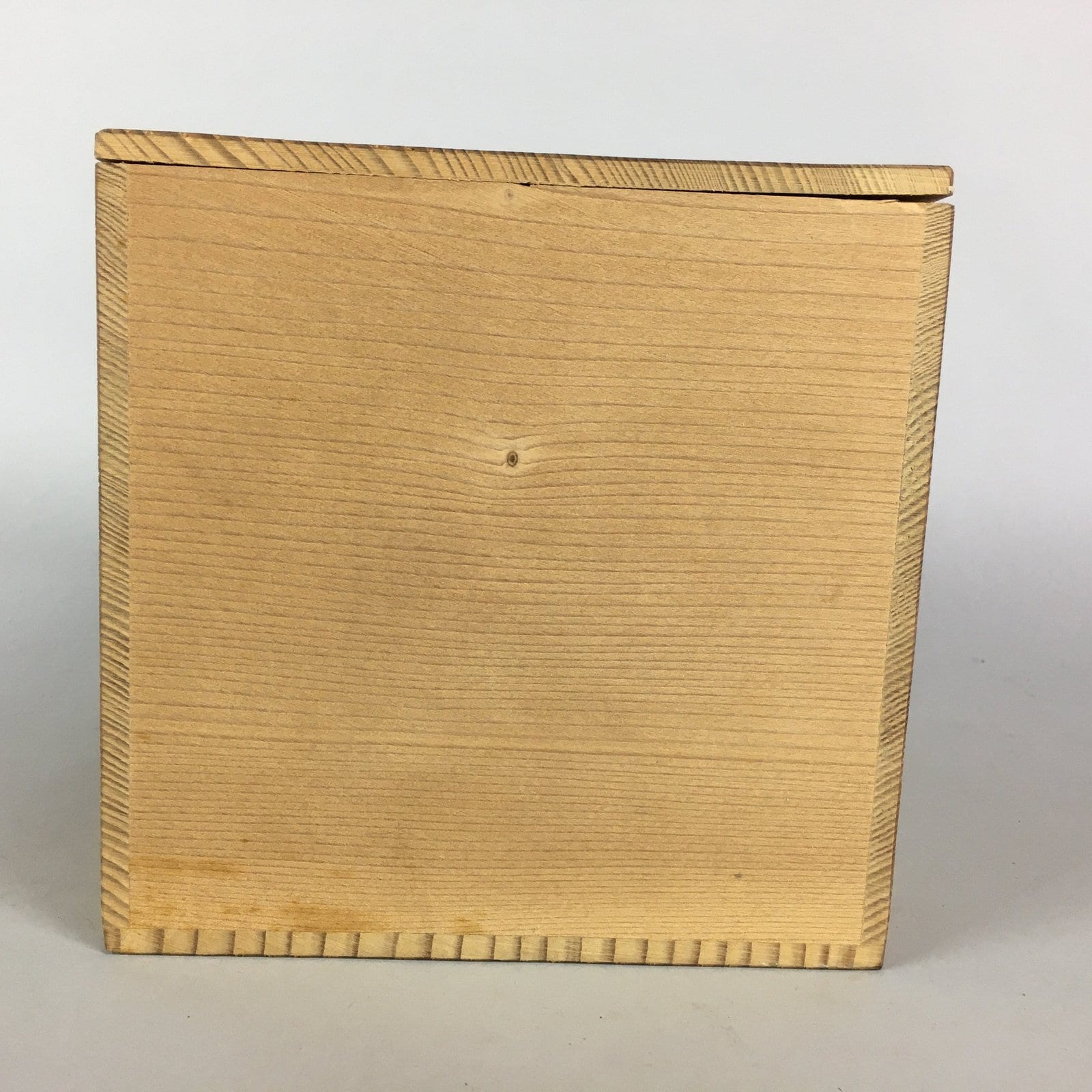 Jpanese Wooden Storage Box Pottery Vtg Hako Inside 22x15.9x15.9cm WB780