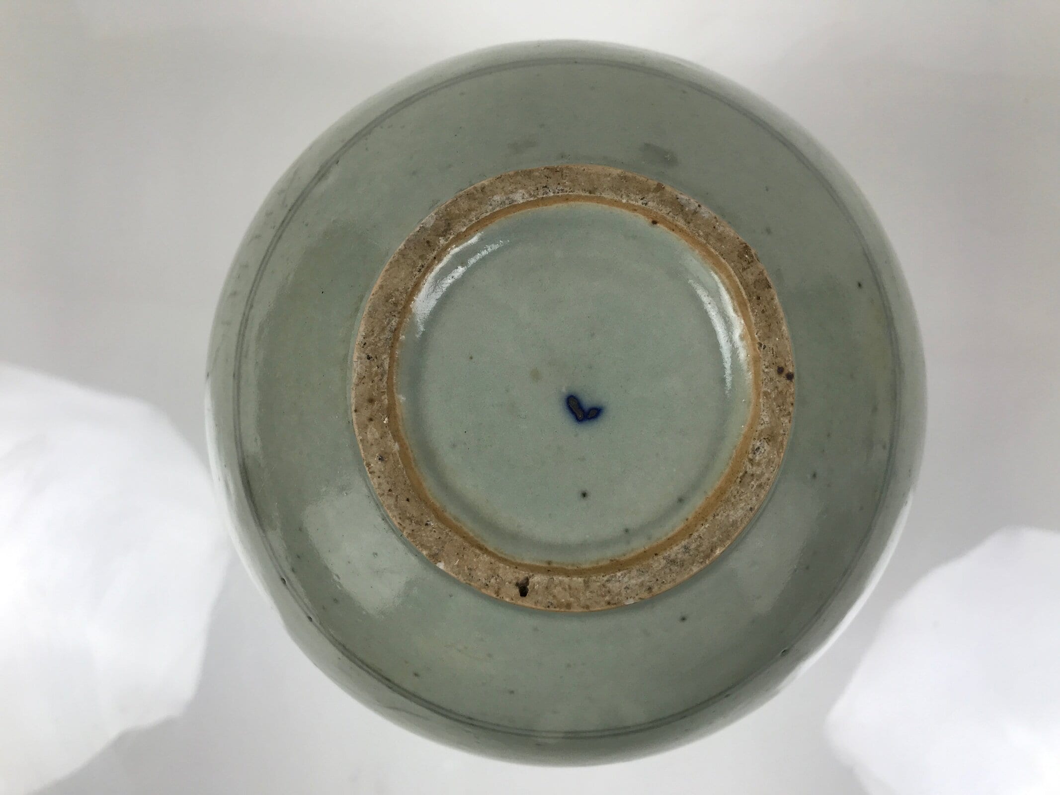 Korean Porcelain Flower Vase Ikebana Kabin Celadon Green Celastial Maiden FK210