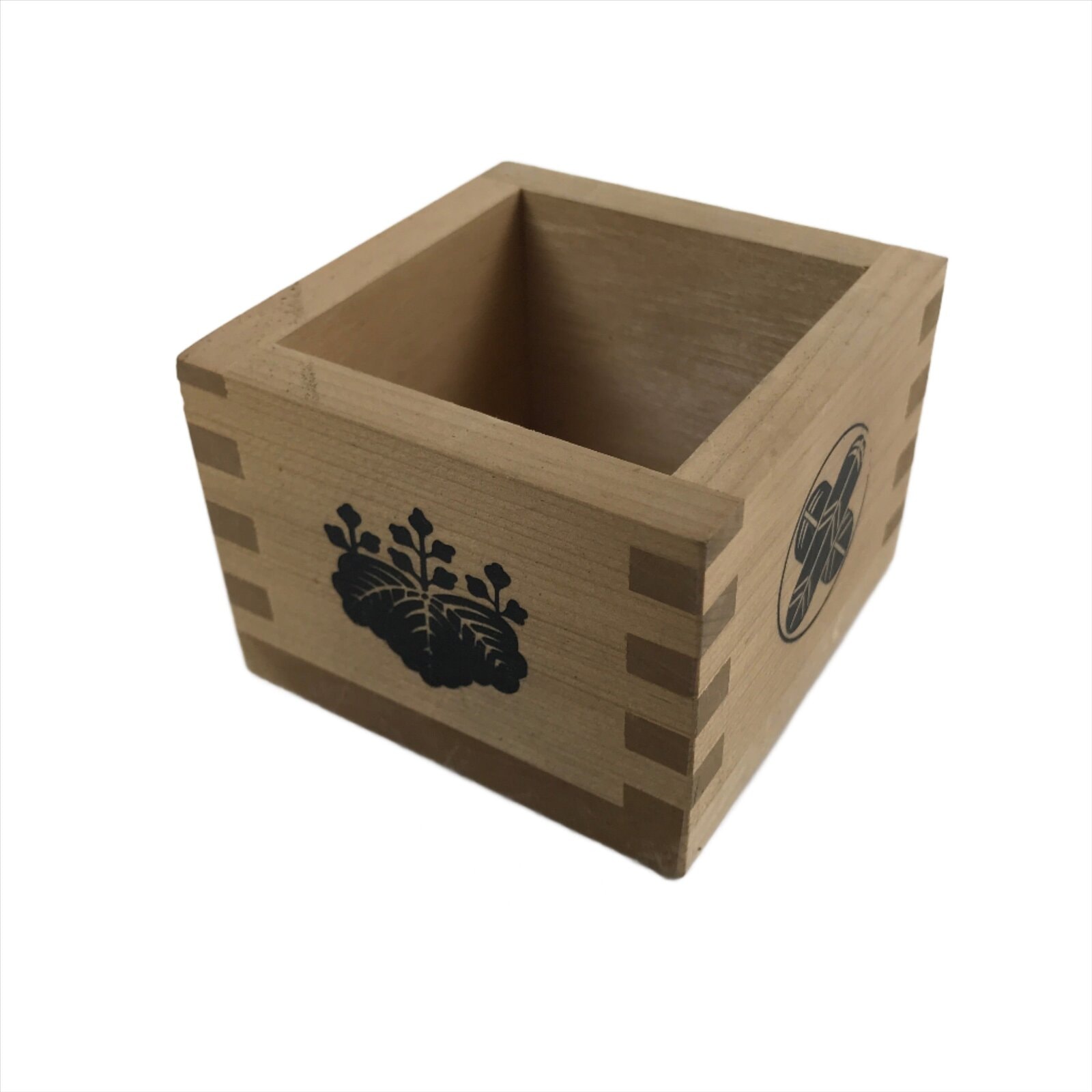 Vintage Japanese Masu Rice Cup Inside 5.5x5.5x4.5cm Setsubun Festival X125