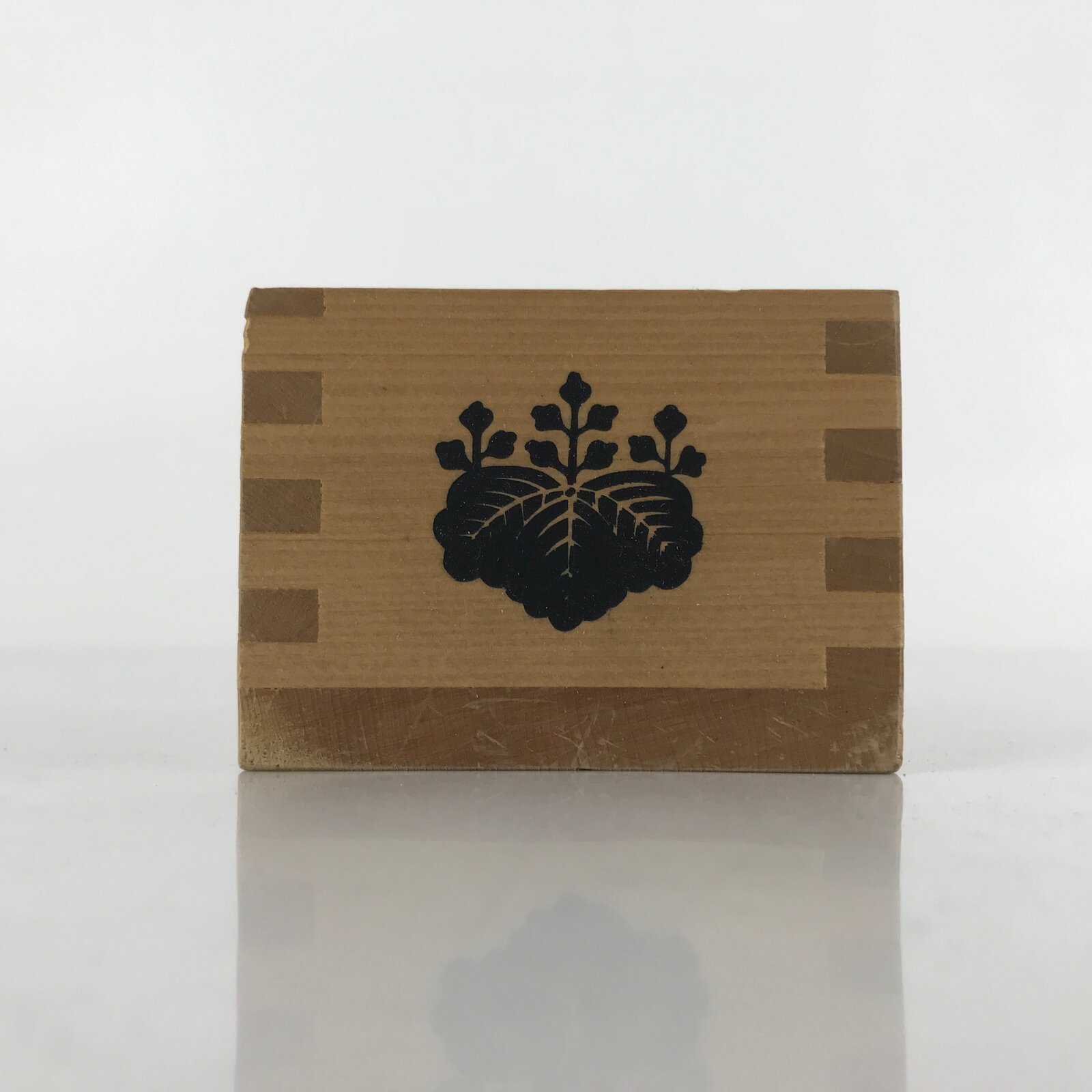 Vintage Japanese Masu Rice Cup Inside 5.5x5.5x4.5cm Setsubun Festival X125