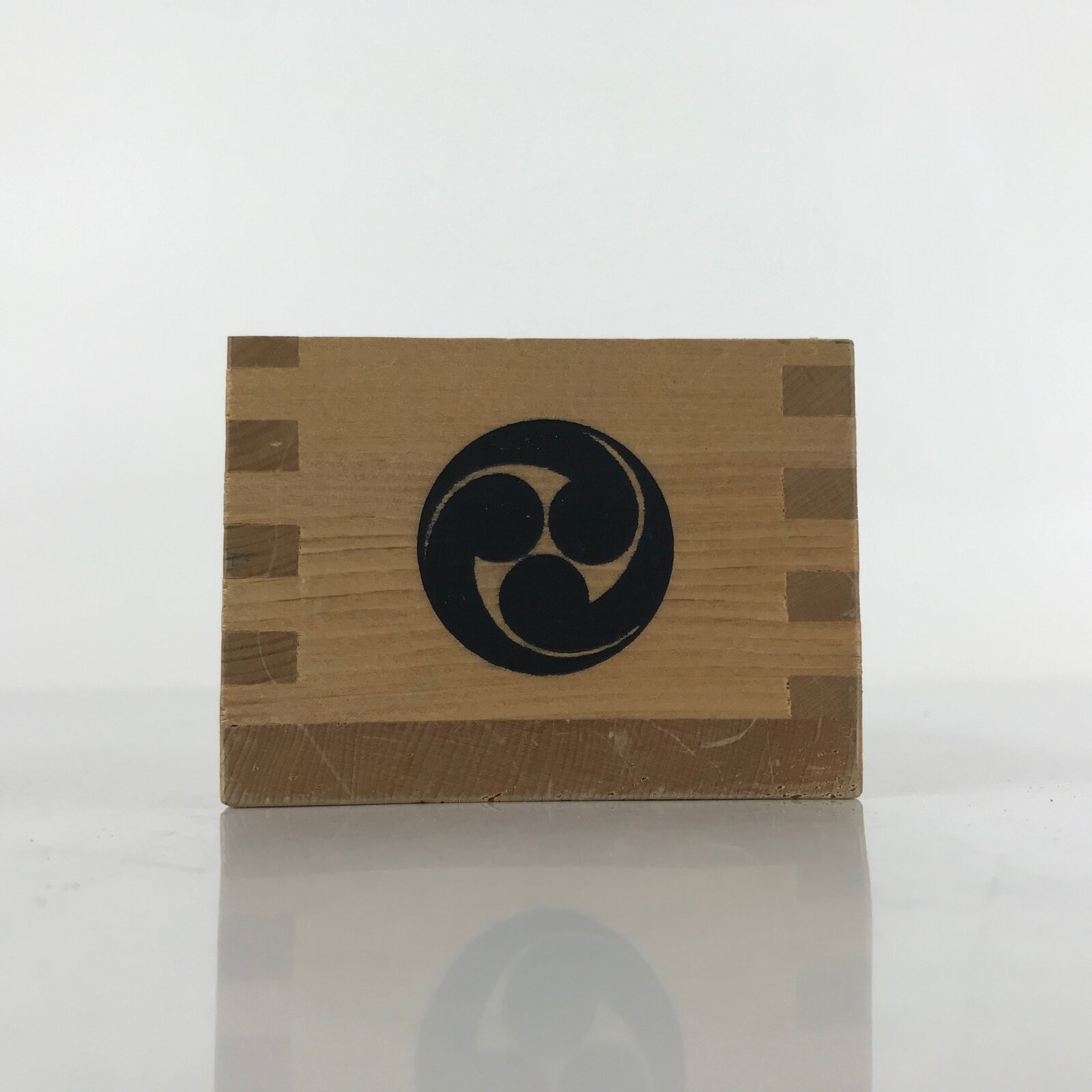 Vintage Japanese Masu Rice Cup Inside 5.5x5.5x4.5cm Setsubun Festival X125