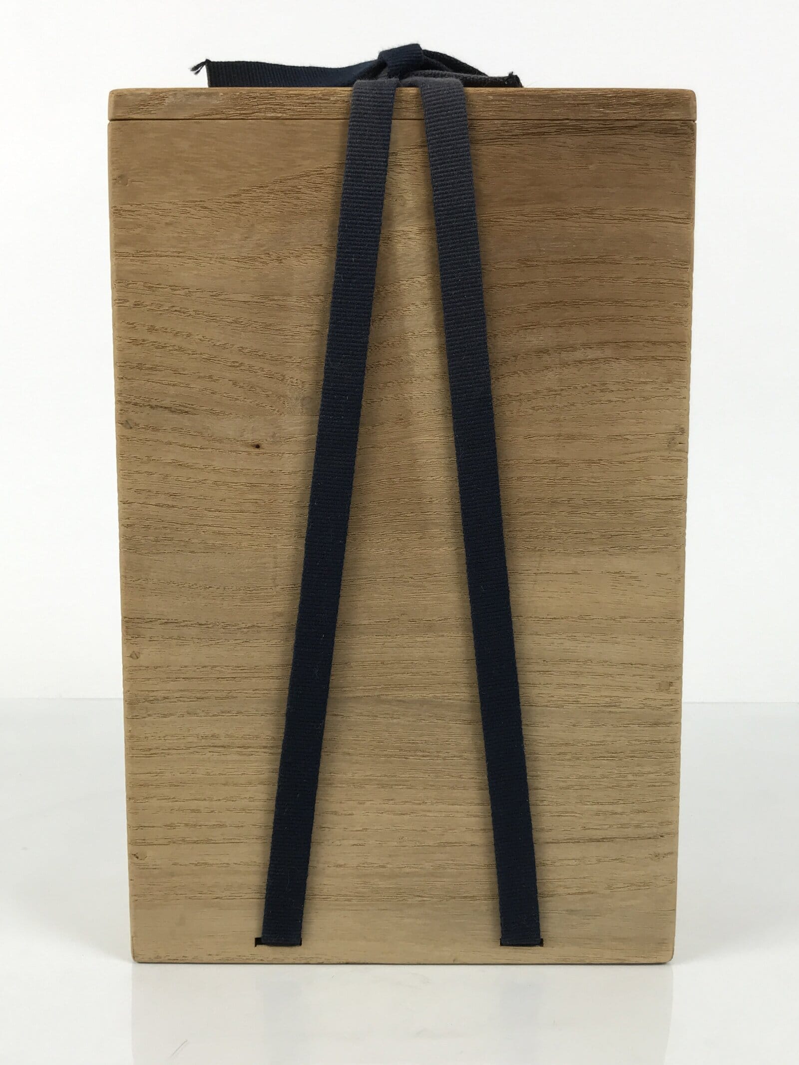 Vintage Japanese Wood Lidded Pottery Storage Box Inside 15x7x23.5cm Brown X222