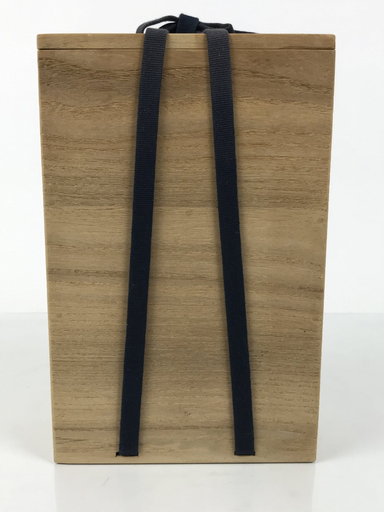 Vintage Japanese Wood Lidded Pottery Storage Box Inside 15x7x23.5cm Brown X222