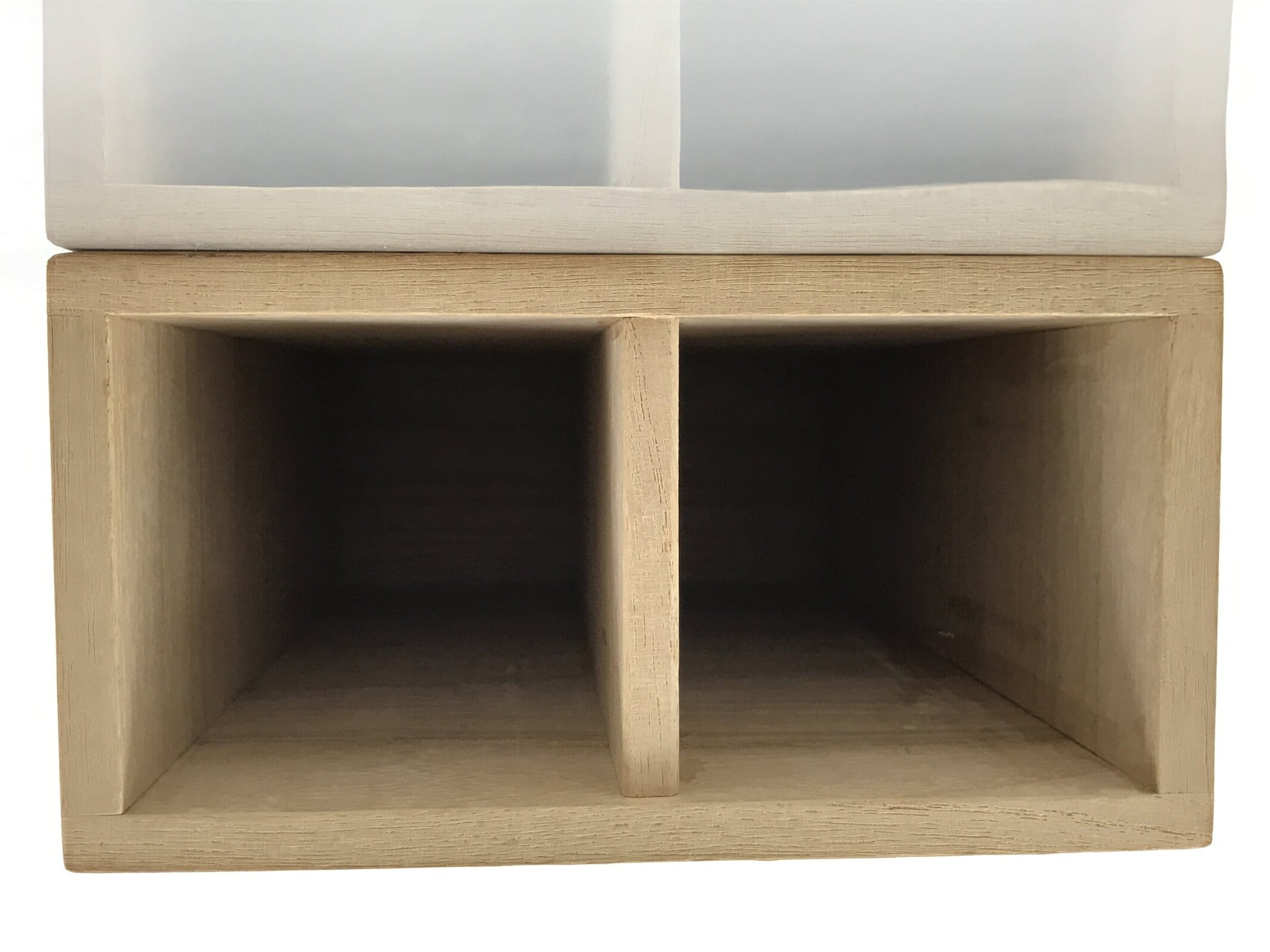 Vintage Japanese Wood Lidded Pottery Storage Box Inside 15x7x23.5cm Brown X222