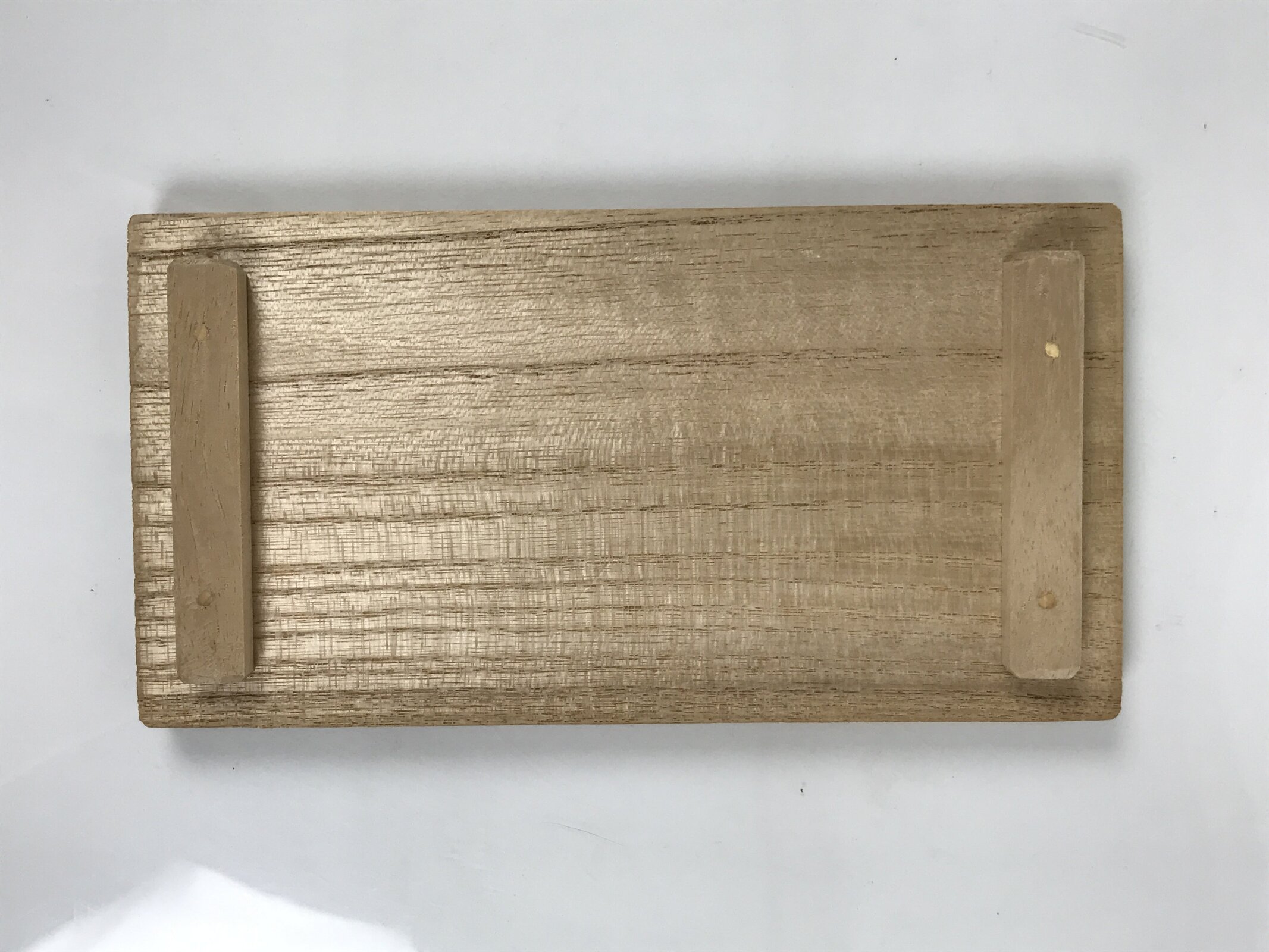 Vintage Japanese Wood Lidded Pottery Storage Box Inside 15x7x23.5cm Brown X222