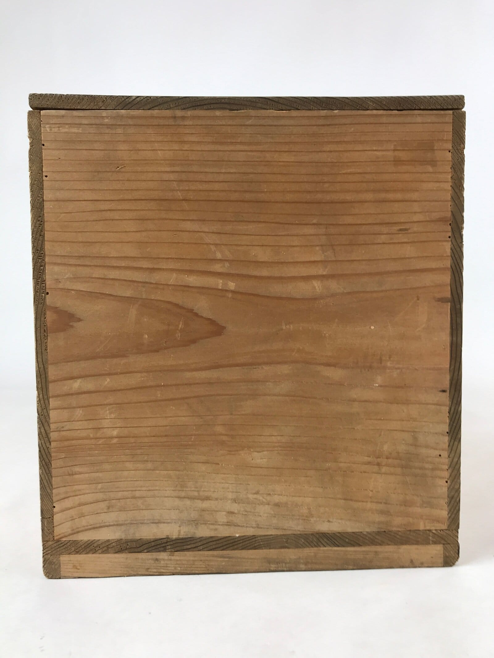 Vintage Japanese Wooden Lidded Ceramic Plate Storage Box Inside 40x19.5x21cm X62