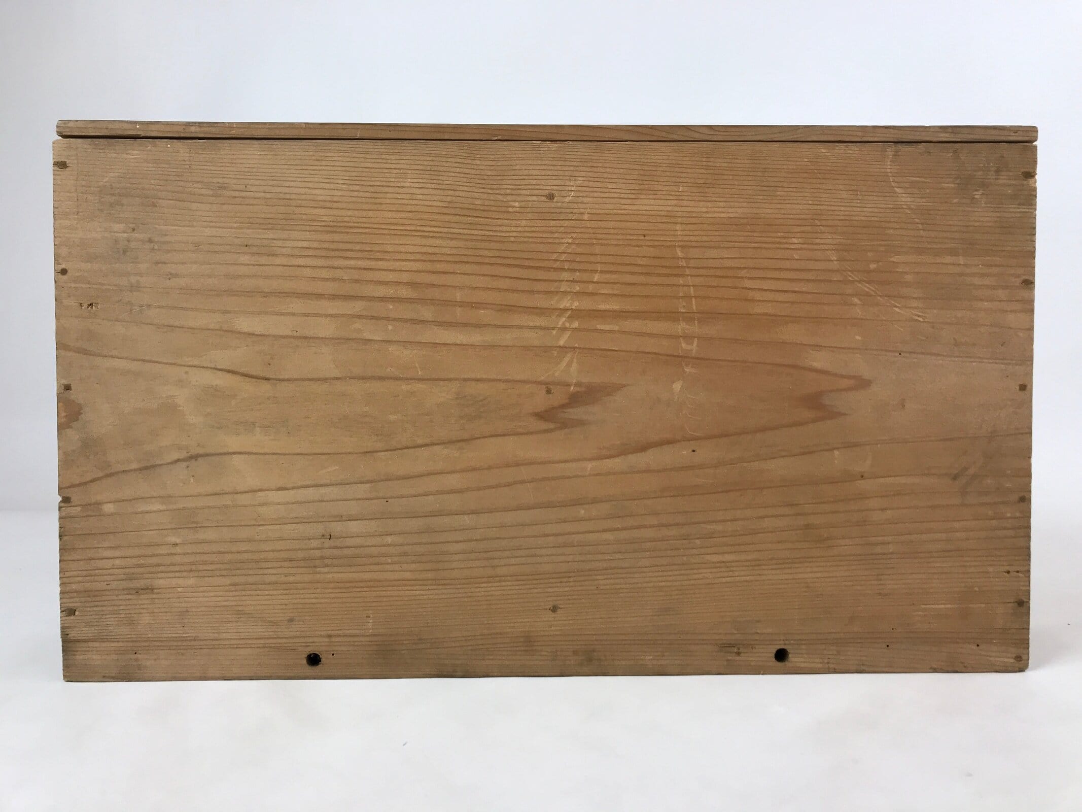 Vintage Japanese Wooden Lidded Ceramic Plate Storage Box Inside 40x19.5x21cm X62