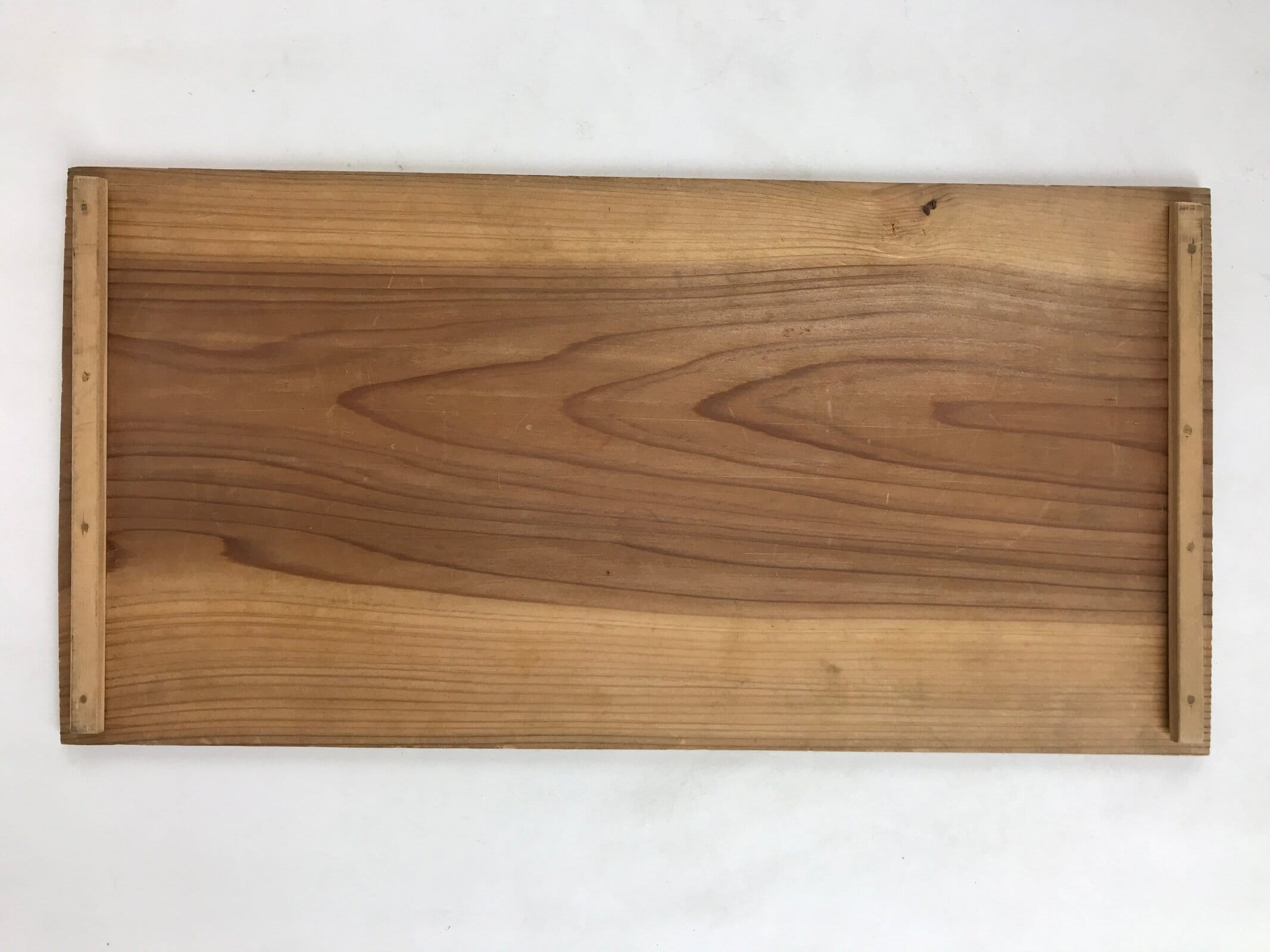 Vintage Japanese Wooden Lidded Ceramic Plate Storage Box Inside 40x19.5x21cm X62