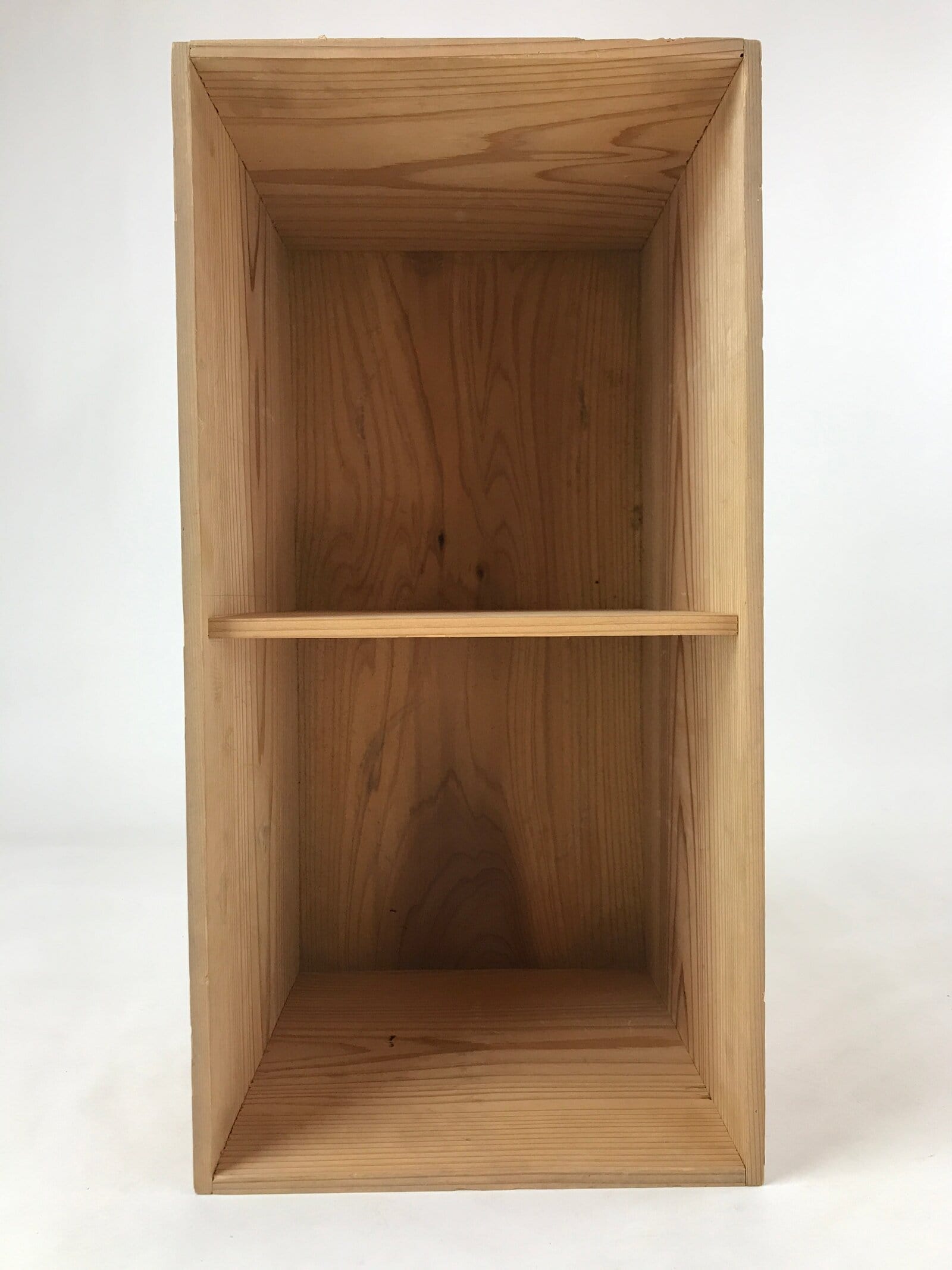 Vintage Japanese Wooden Lidded Ceramic Plate Storage Box Inside 40x19.5x21cm X62