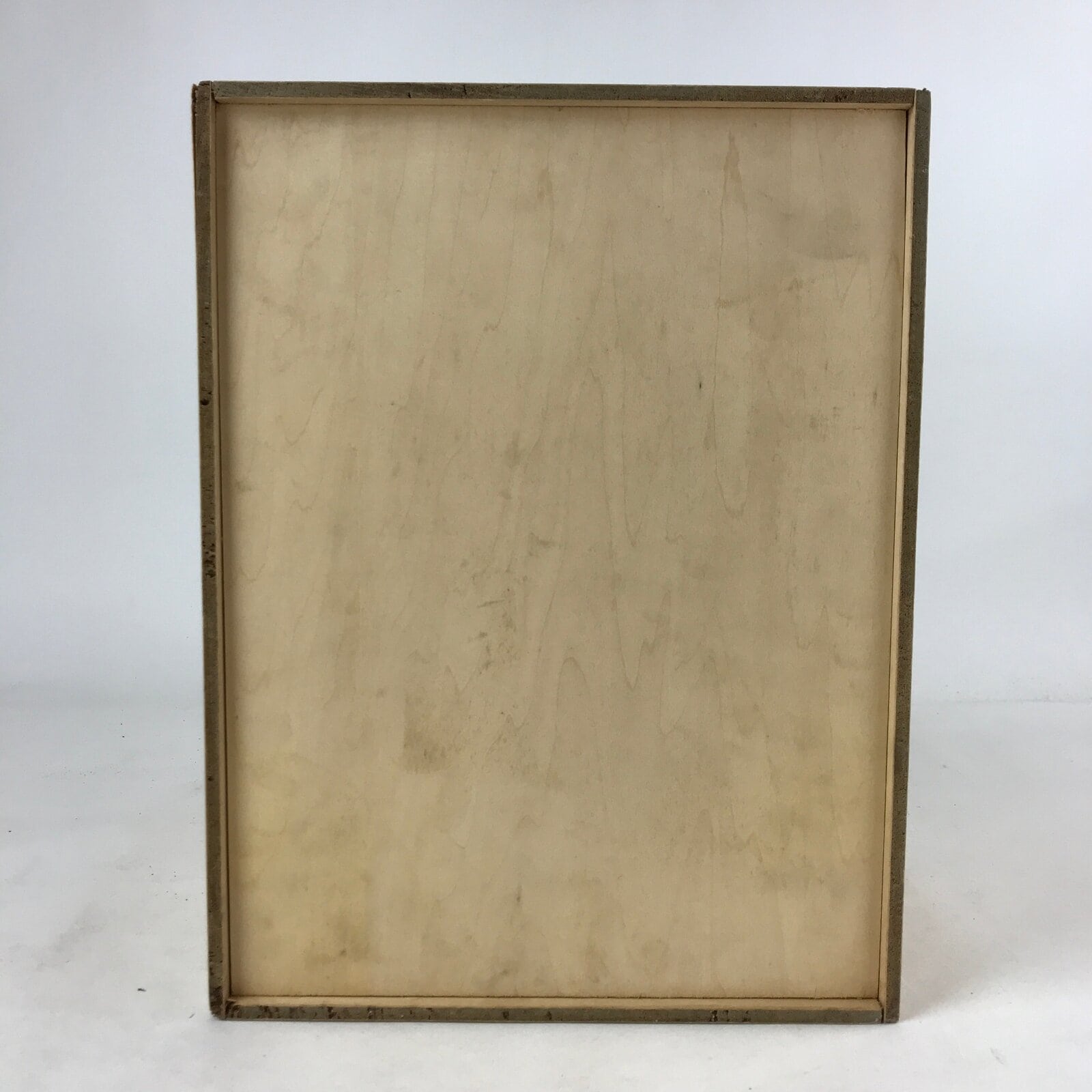 Vintage Japanese Wooden Lidded Clay Pot Storage Box Inside 30.5x23x22cm X59