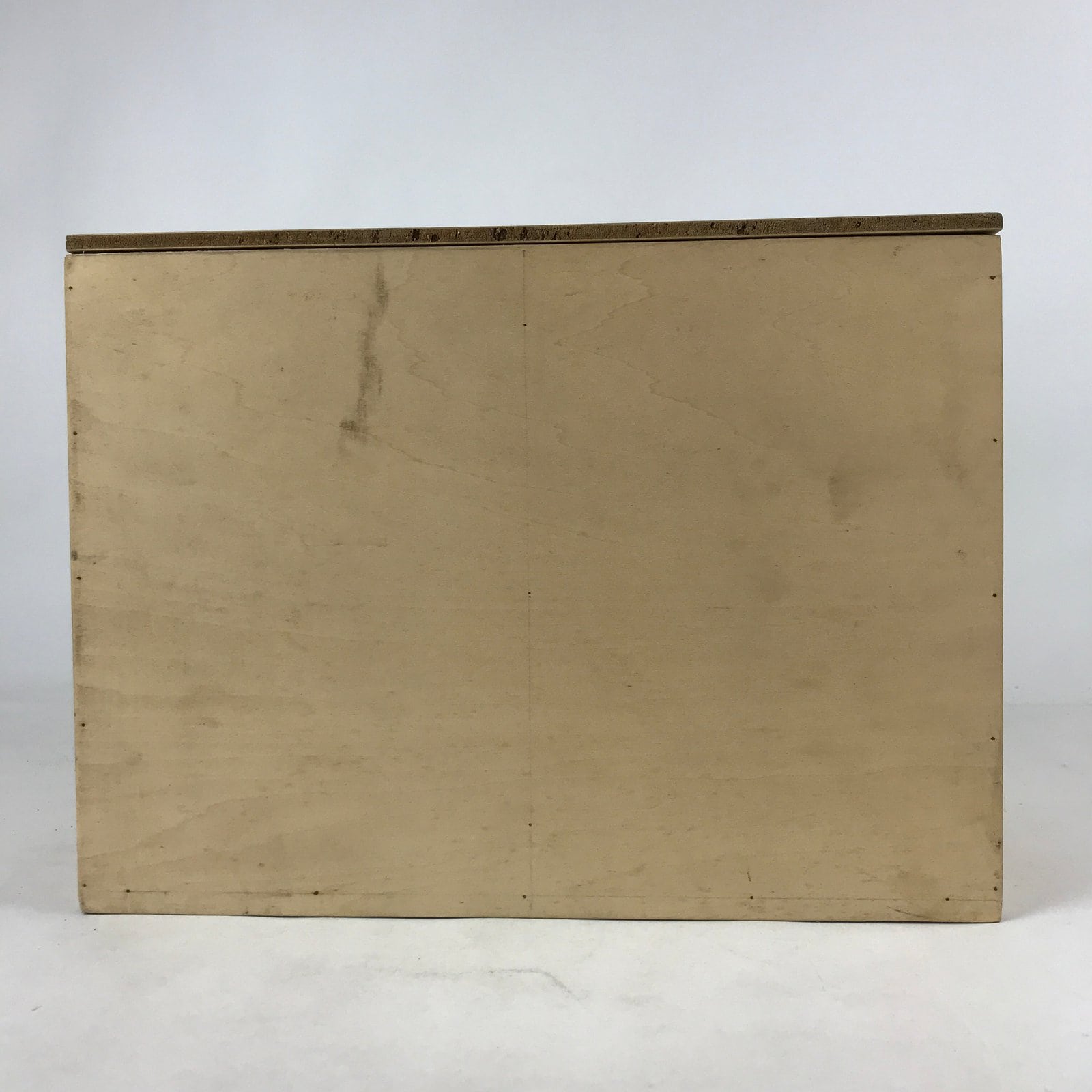 Vintage Japanese Wooden Lidded Clay Pot Storage Box Inside 30.5x23x22cm X59