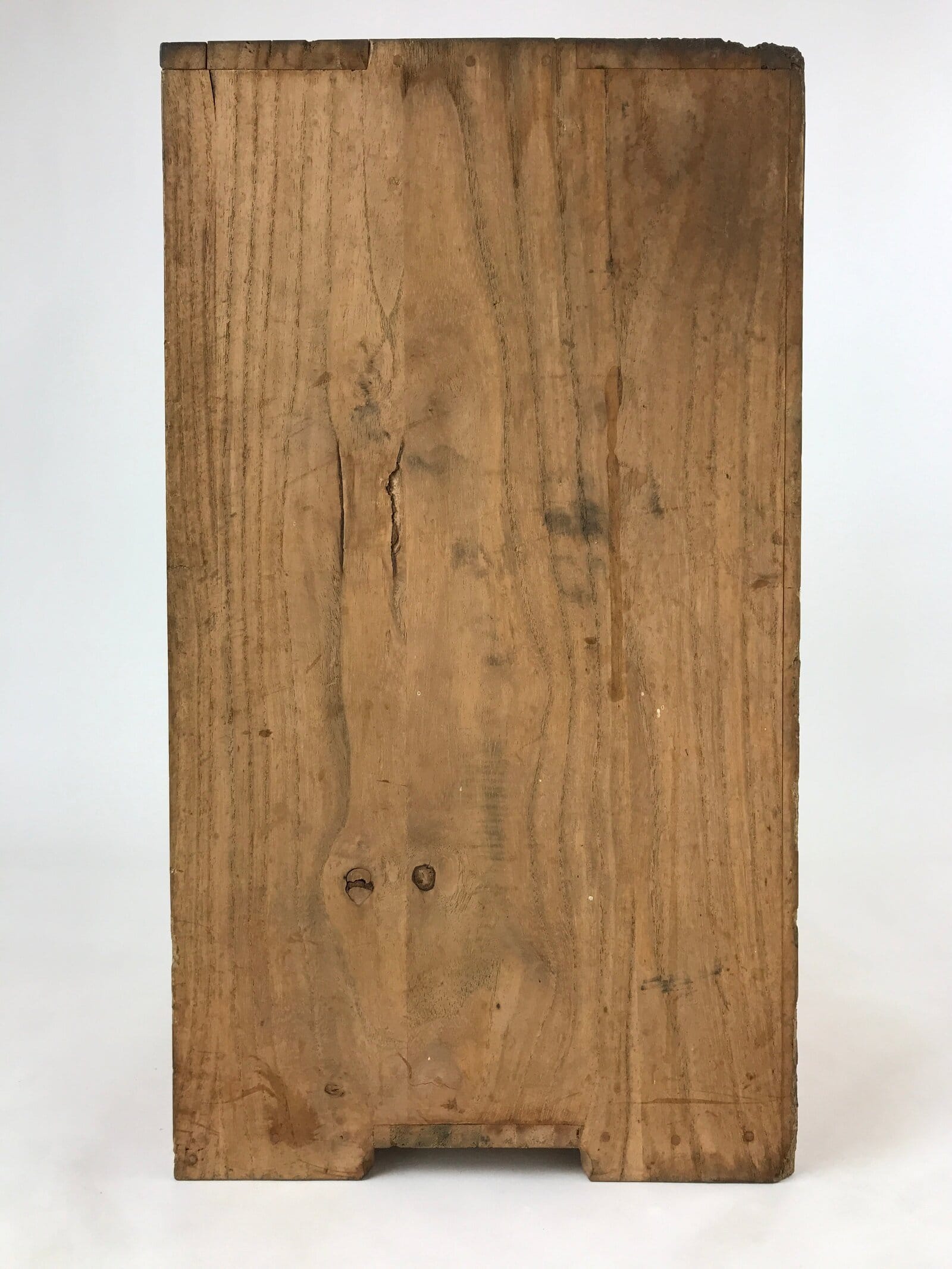 Vintage Japanese Wooden Lidded Flower Vase Storage Box Inside 20x22x37cm X65