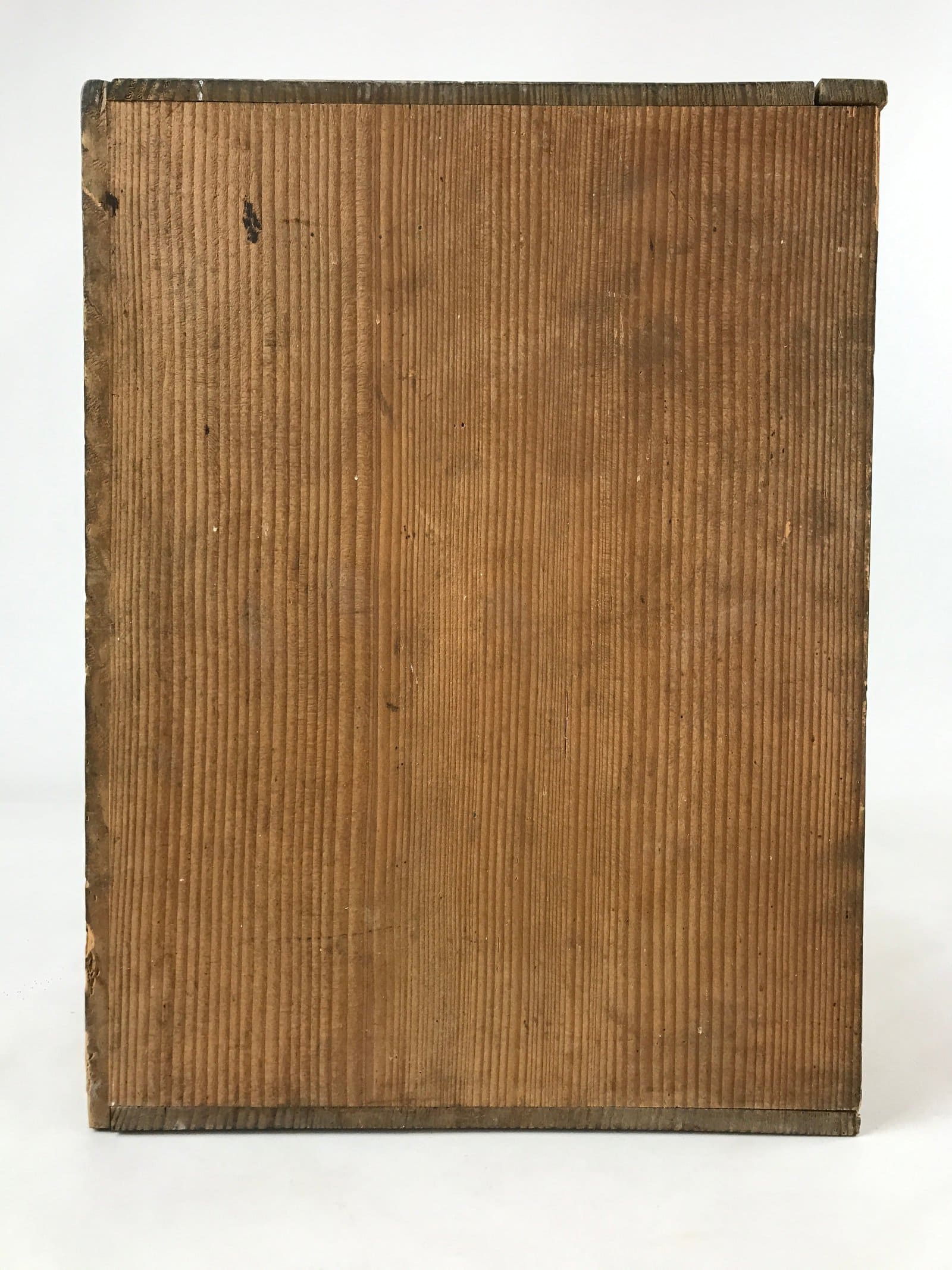 Vintage Japanese Wooden Lidded Flower Vase Storage Box Inside 21.5x22x31cm X64