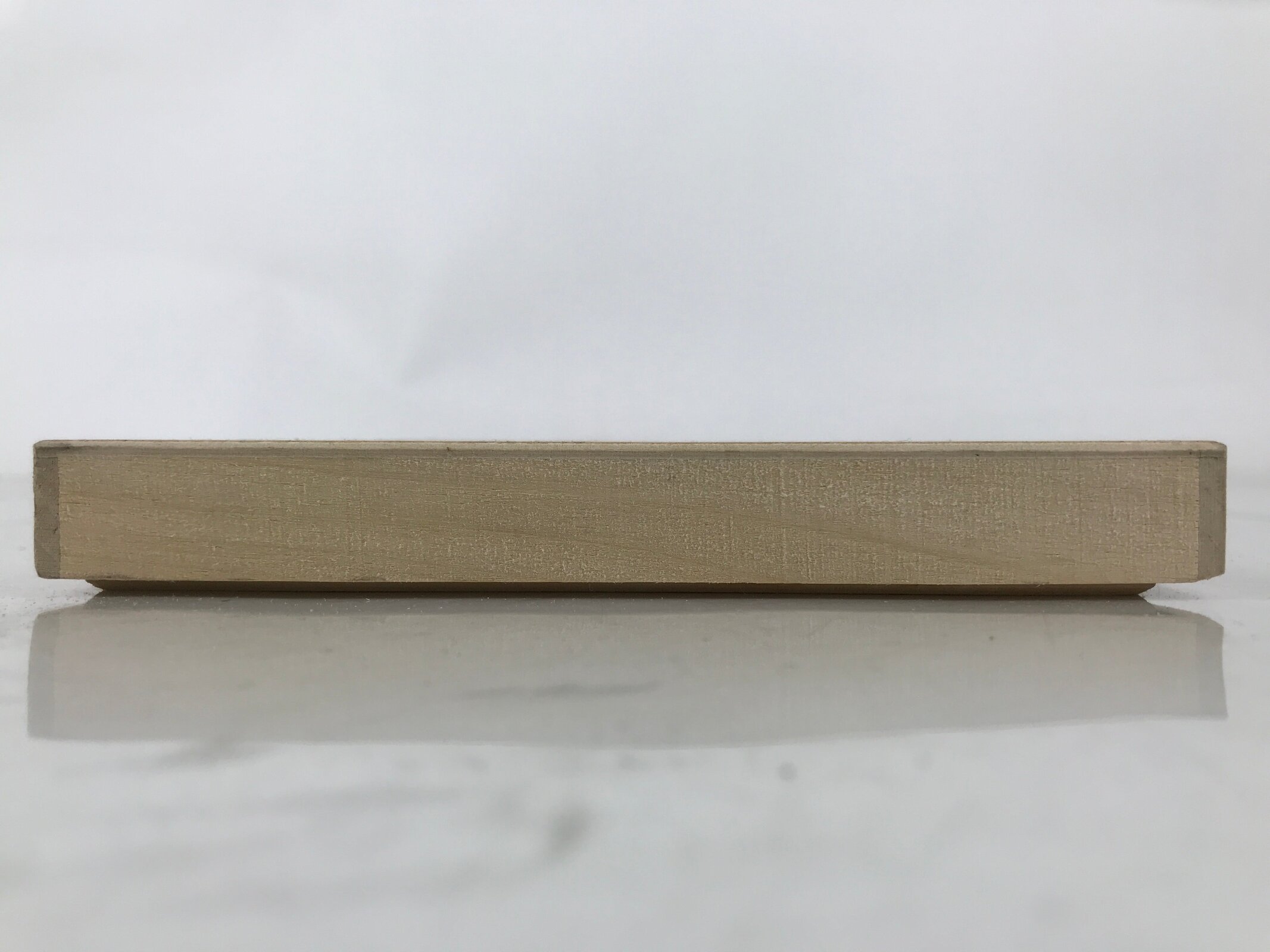 Vintage Japanese Wooden Lidded Fukusa Storage Box Inside 21x12.5x1.5cm Flat X152