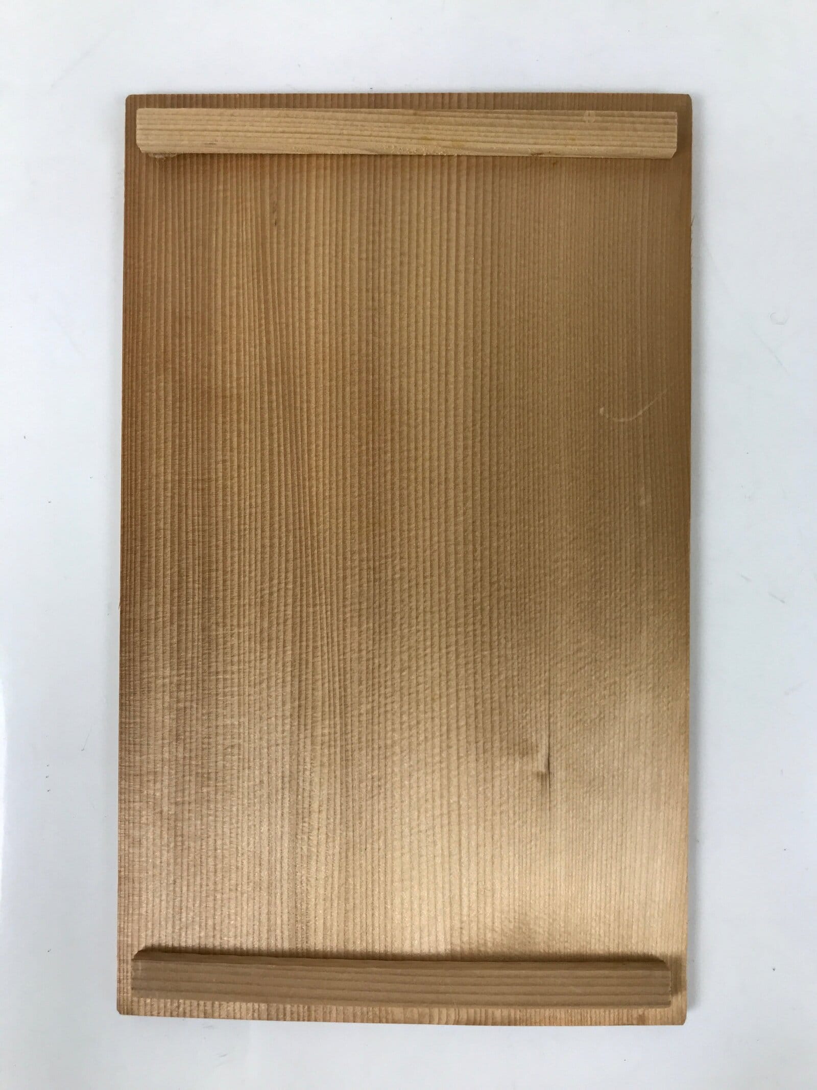 Vintage Japanese Wooden Lidded Pottery Box Inside 25.1x15.2x12.1cm Brown X143