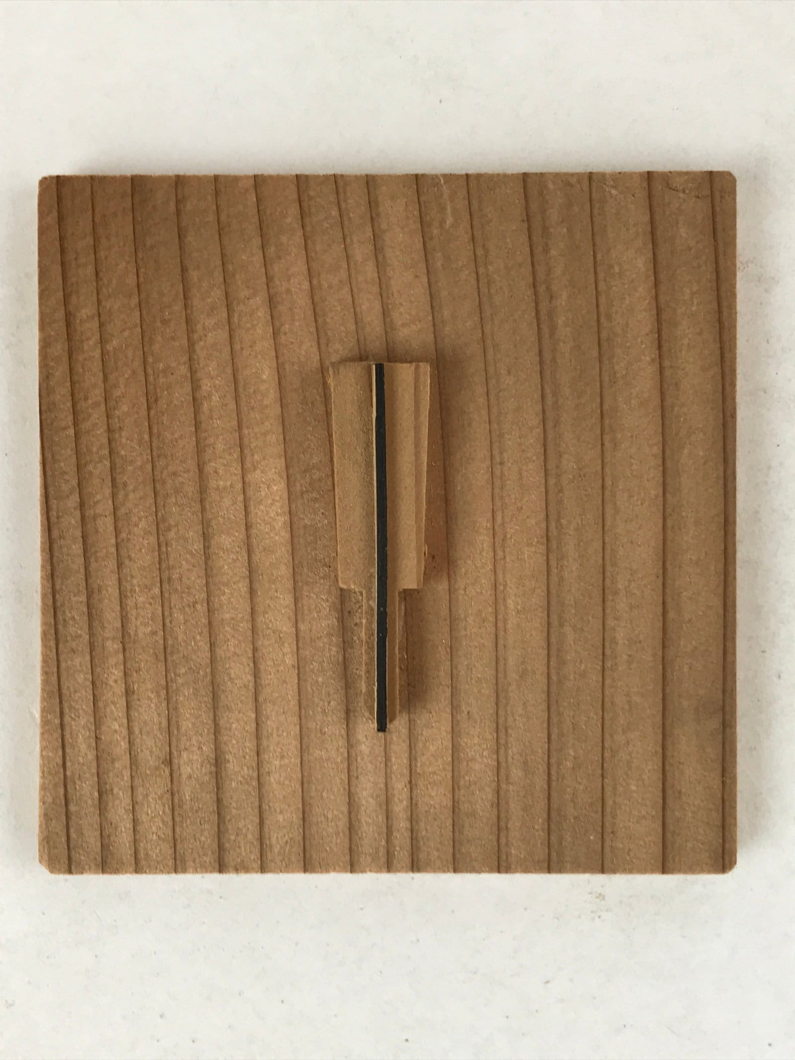 Vintage Japanese Wooden Lidded Small Storage Box Inside 8.5x8.5x5.5cm X82